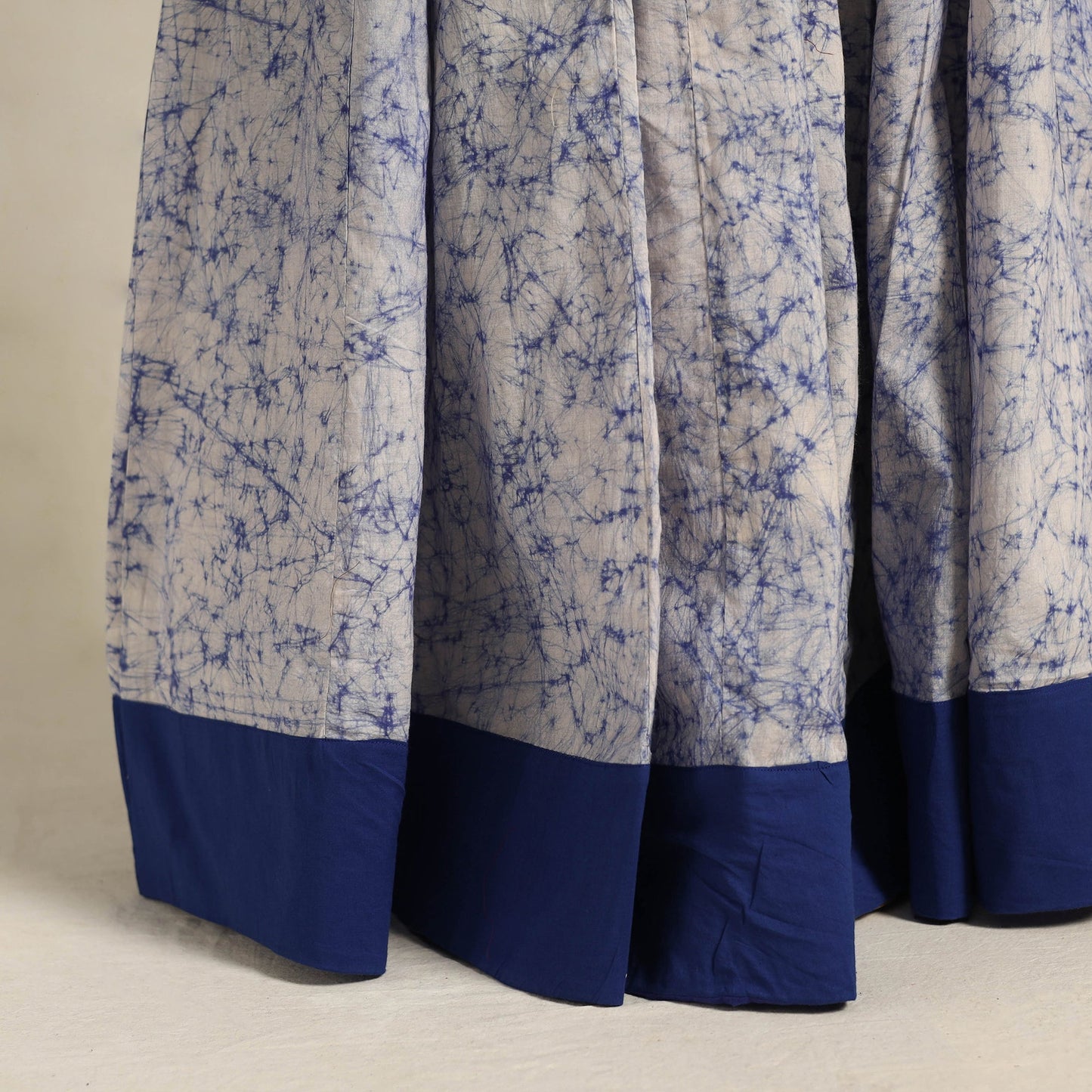 Blue 24 Kali Patchwork Batik Print Cotton Long Skirt