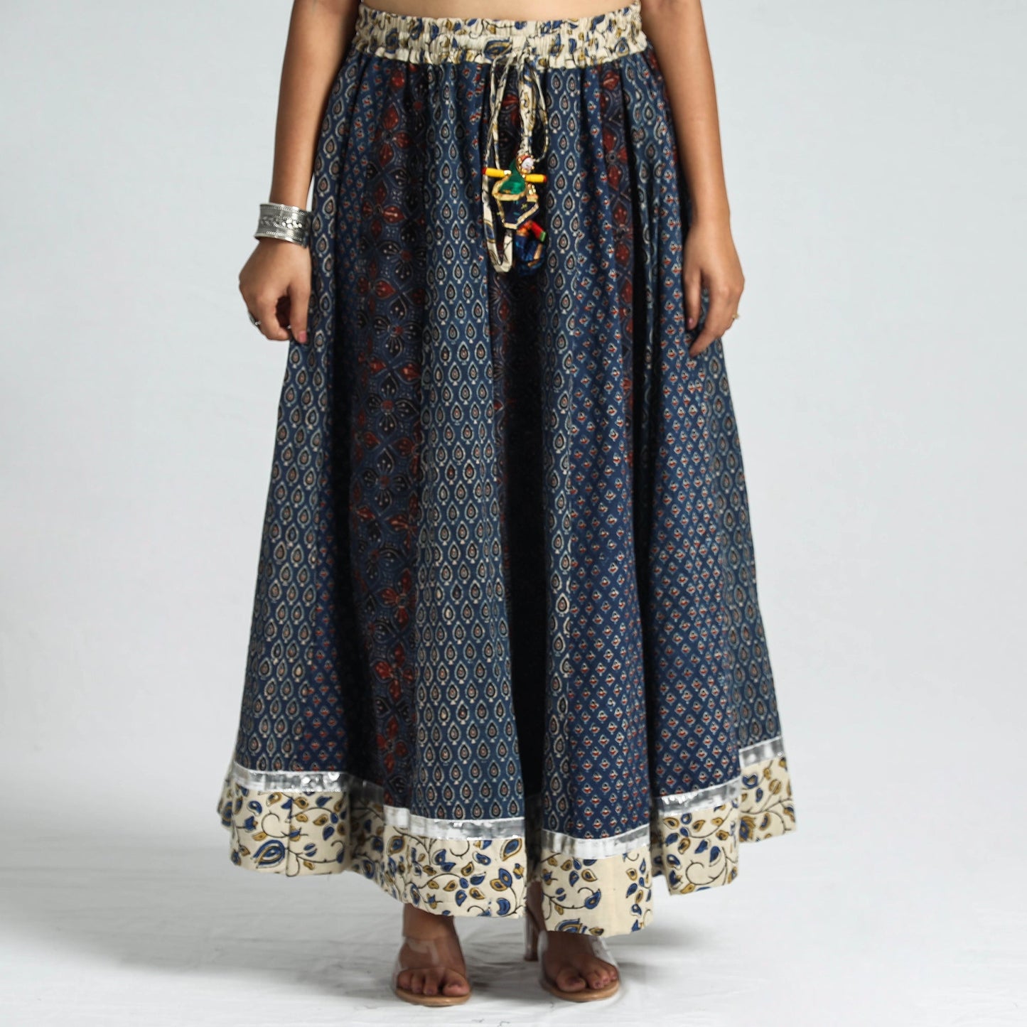 ajrakh long skirt