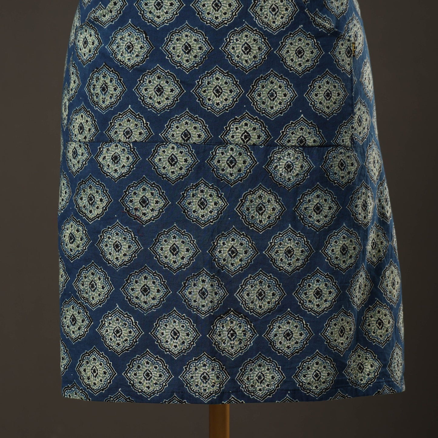 Ajrakh Print Cotton Apron with Pocket 32