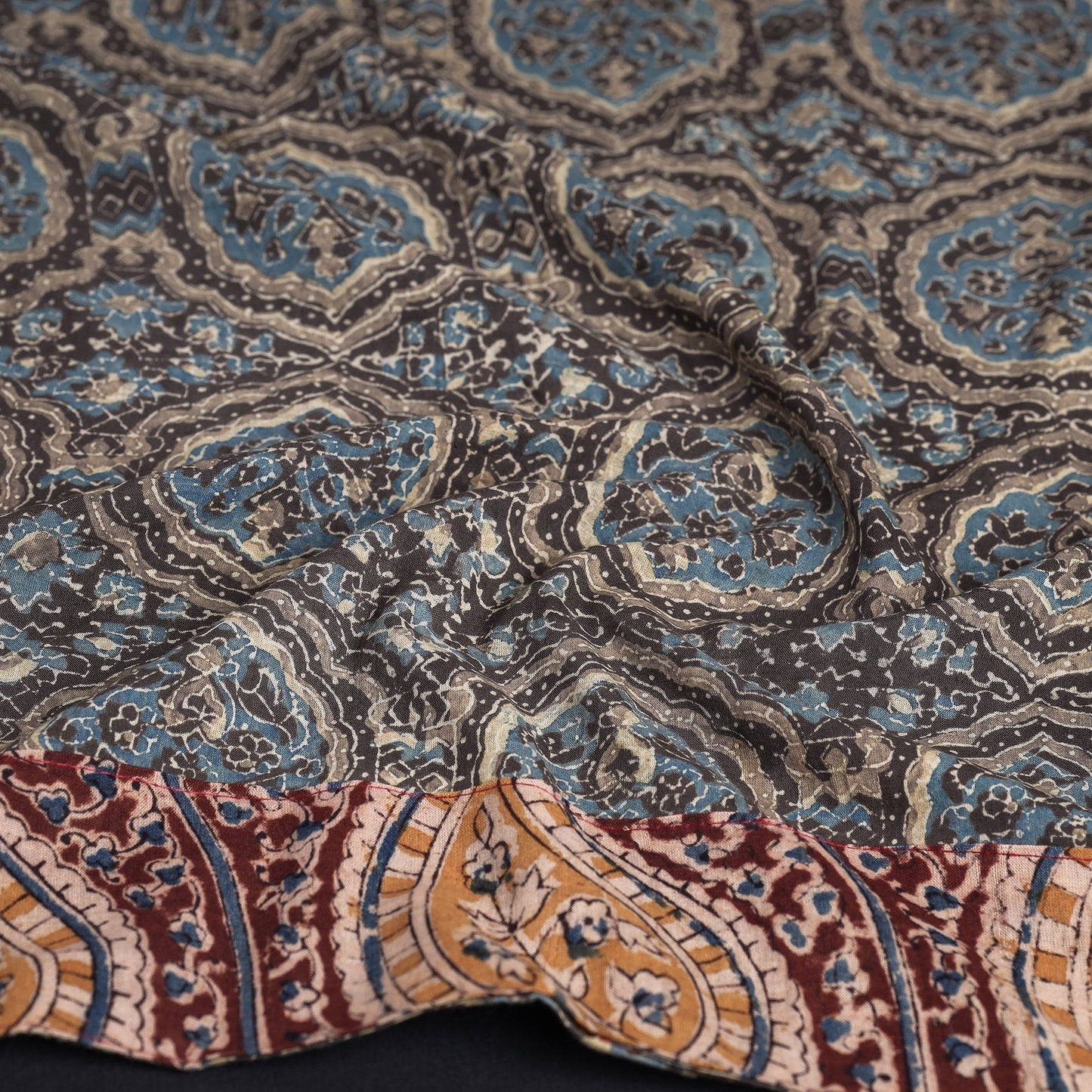 ajrakh blouse piece