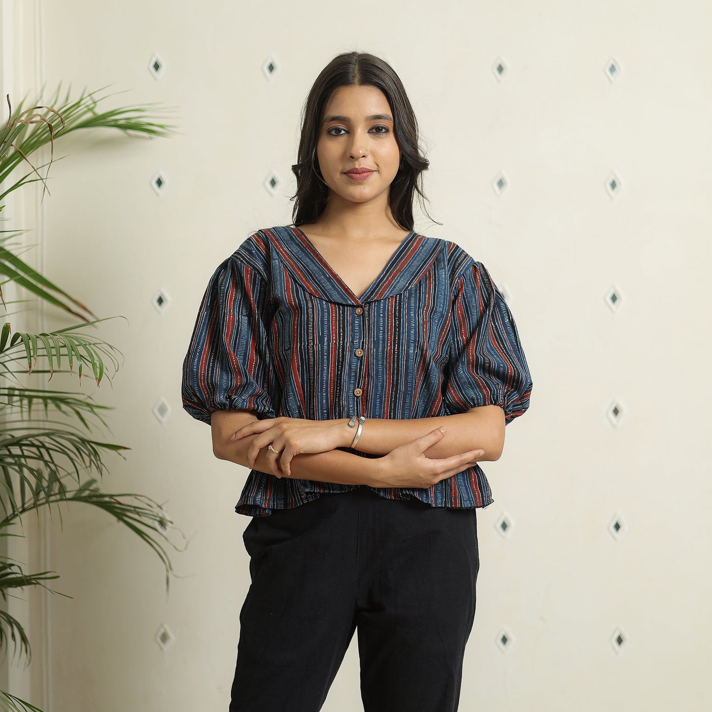 Ajrakh Crop Top