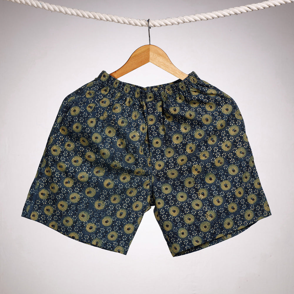 Ajrakh Block Printing Cotton Unisex Boxer/Shorts