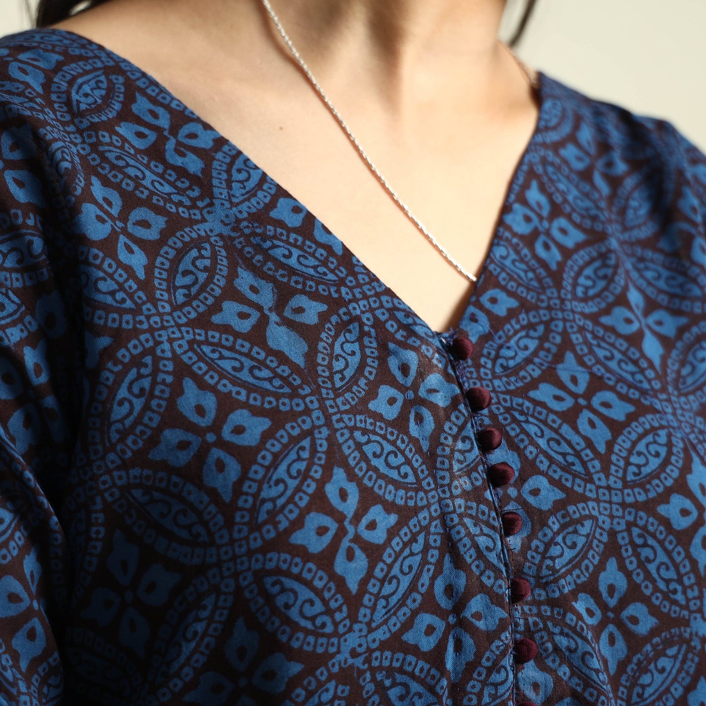 Buy Bagh Block Printing Cotton Kurta with Palazzo & Dupatta Set Online at iTokri.com
