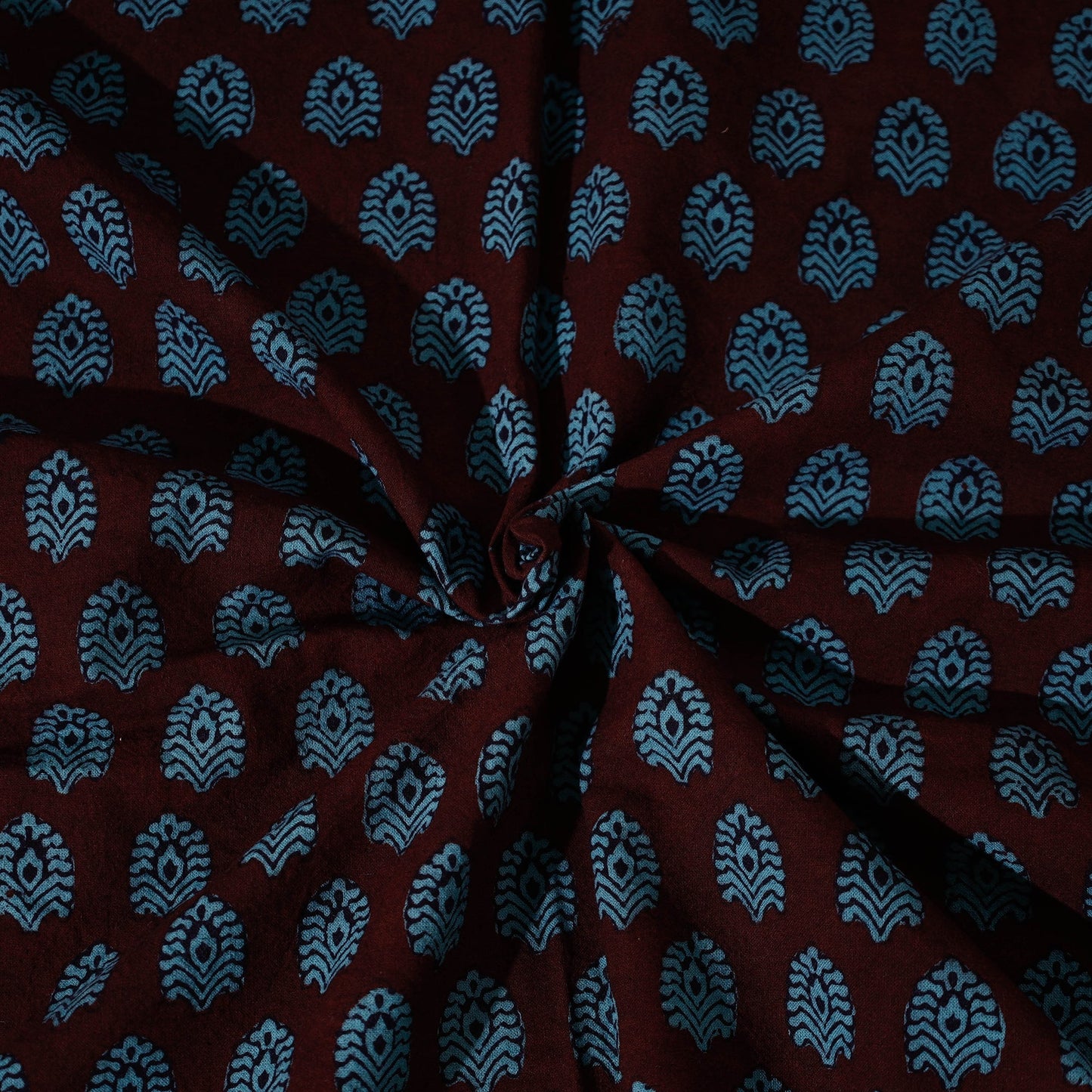 Bagh Block Printed Cotton Single Bed Cover with Pillow Covers