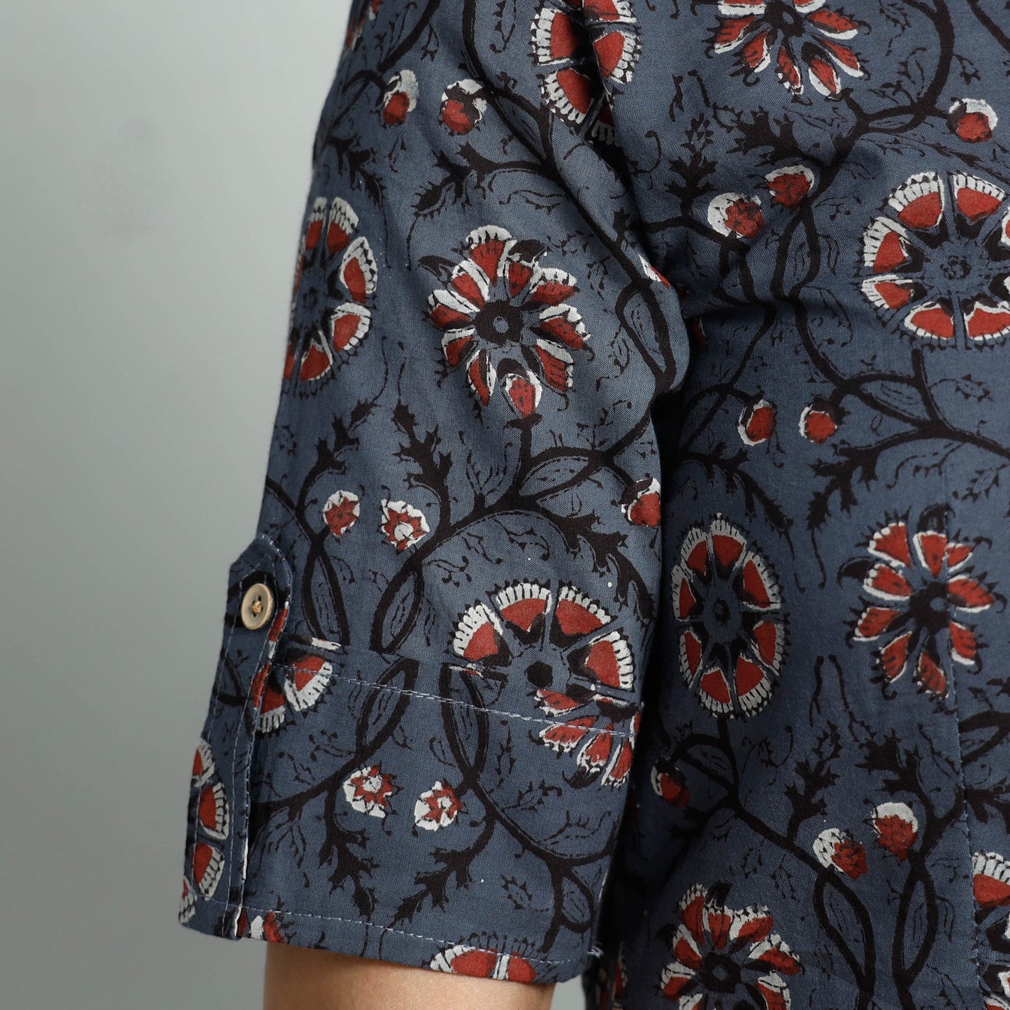 Bagru Block Printed Cotton Flare Dress