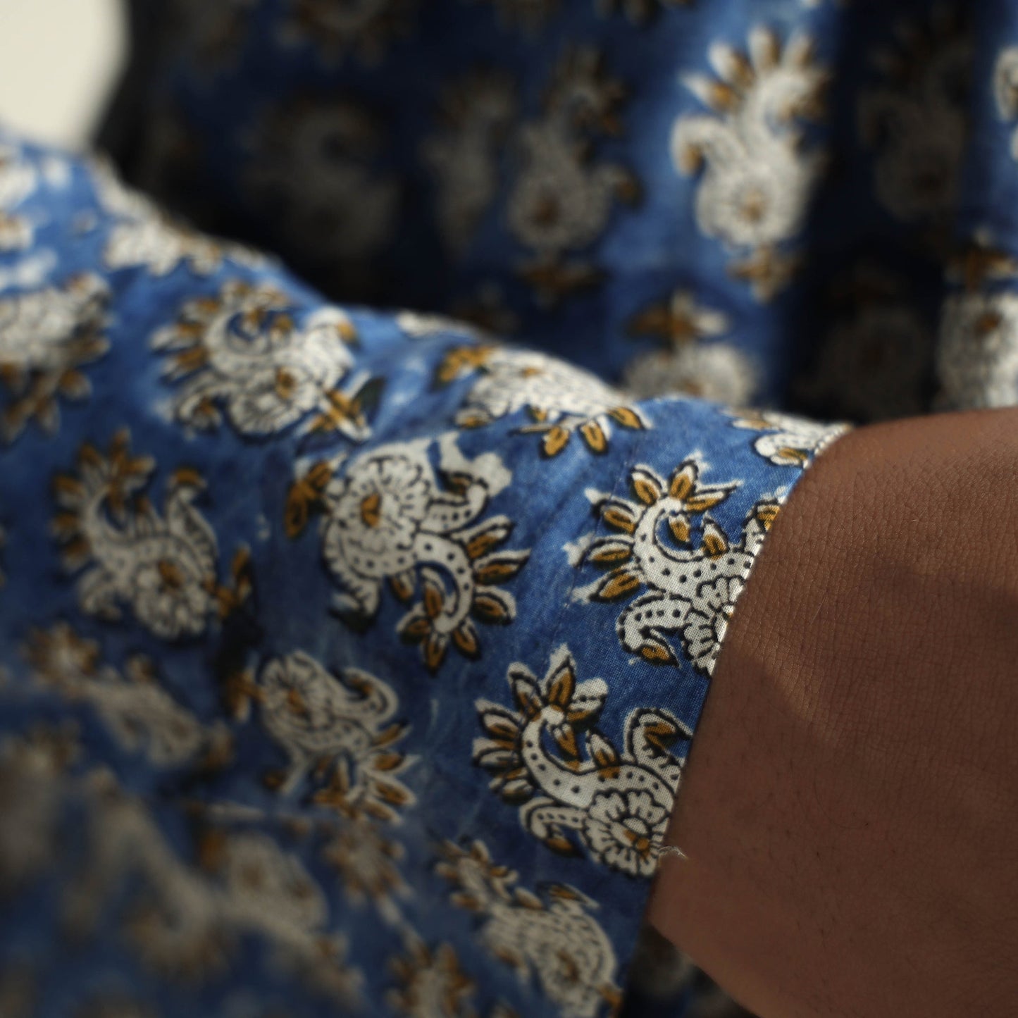 Buy Bagru Block Printed Cotton Men Short Kurta Online at iTokri.com