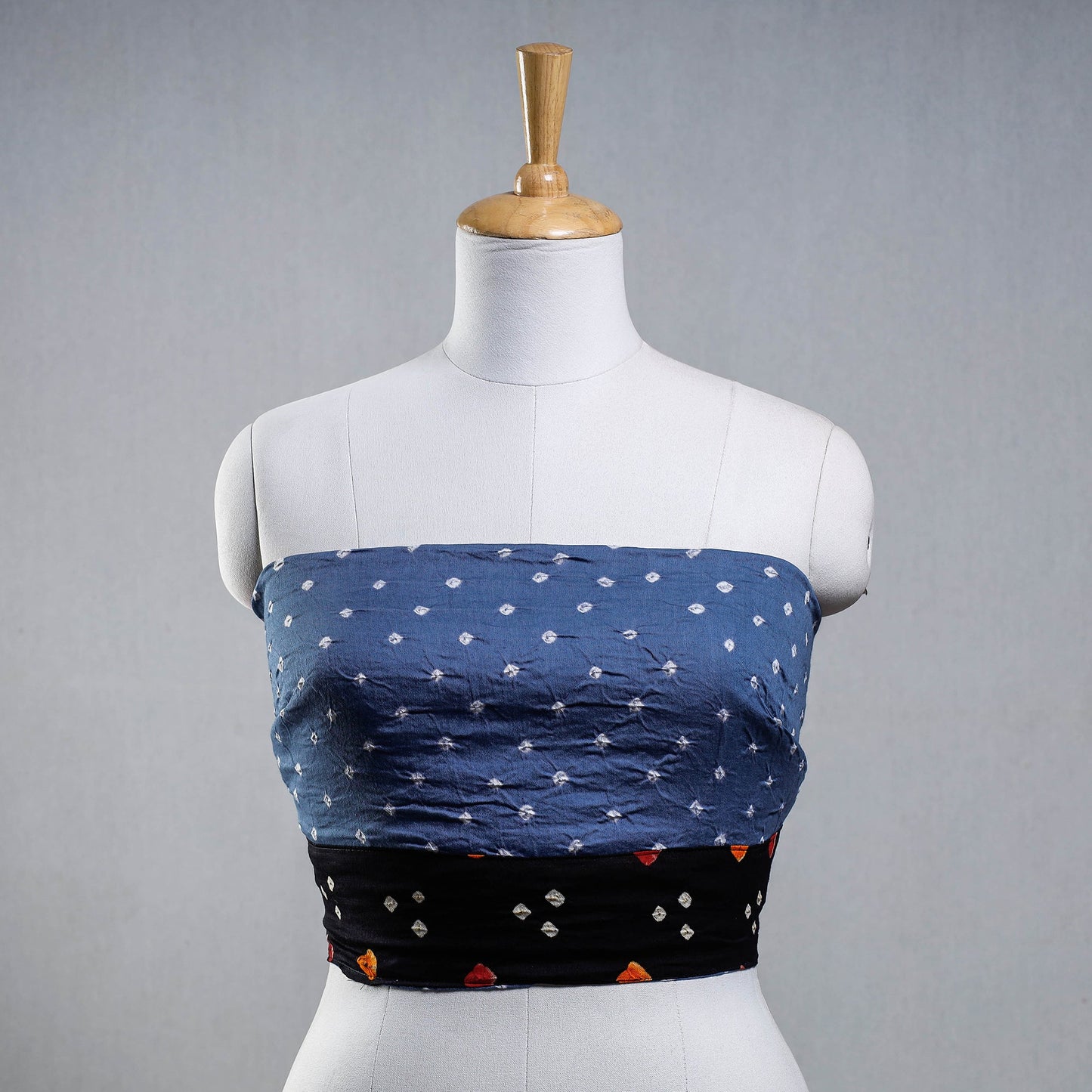 Buy Rangoli Bandhani Tie-Dye Cotton Blouse Piece