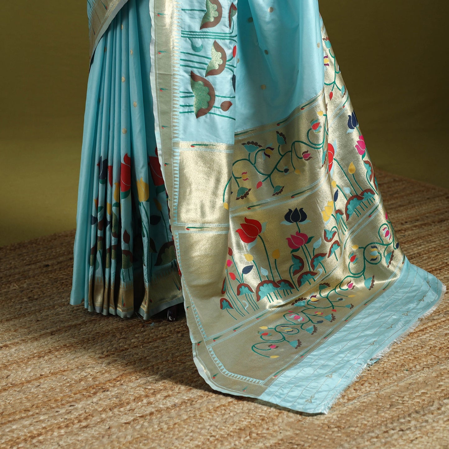 Bangalore silk paithani saree 07 - handcrafted