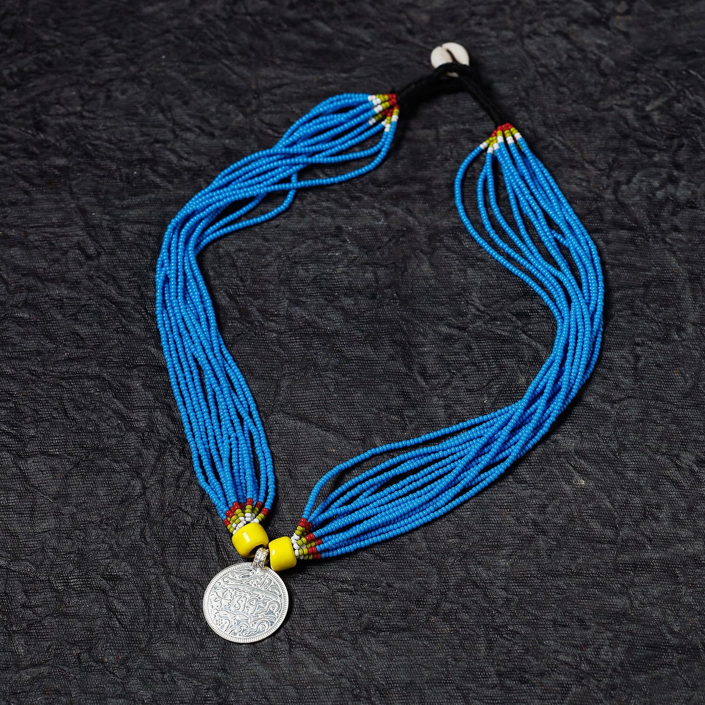 Bead & Coin Work Handmade Baiga Tribal Necklace Online at iTokri.com