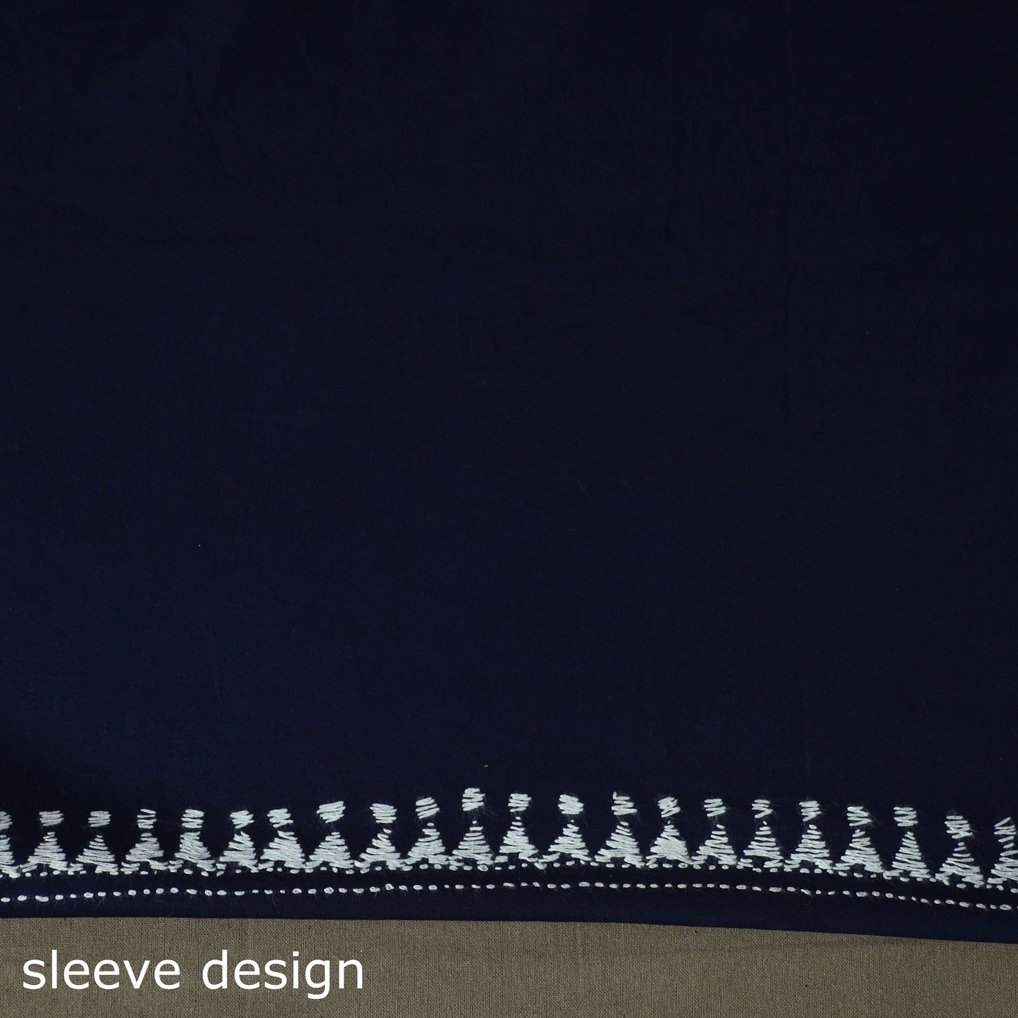 Bengal kantha hand embroidered cotton unstitched kurta
