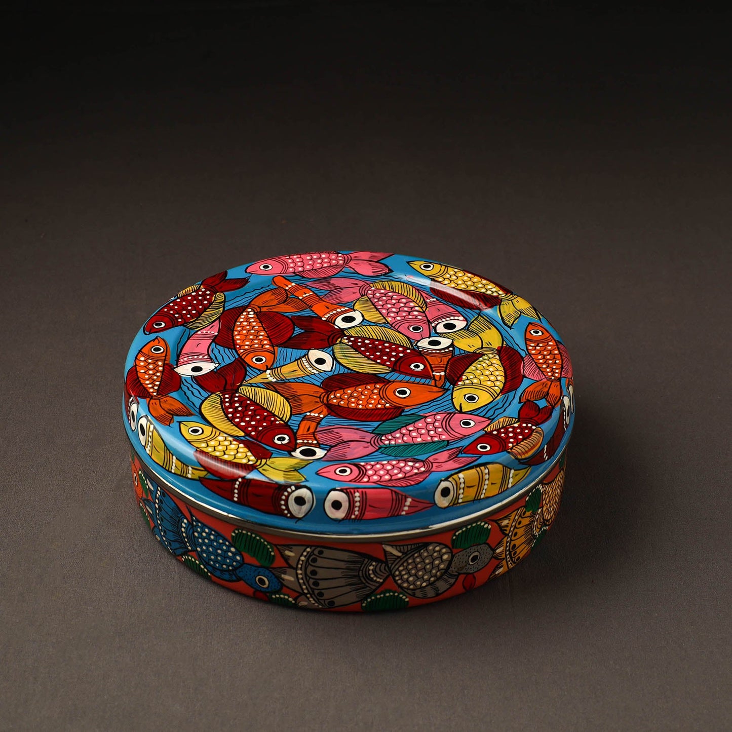 Bengal Patua Handpainted Stainless Steel Casserole