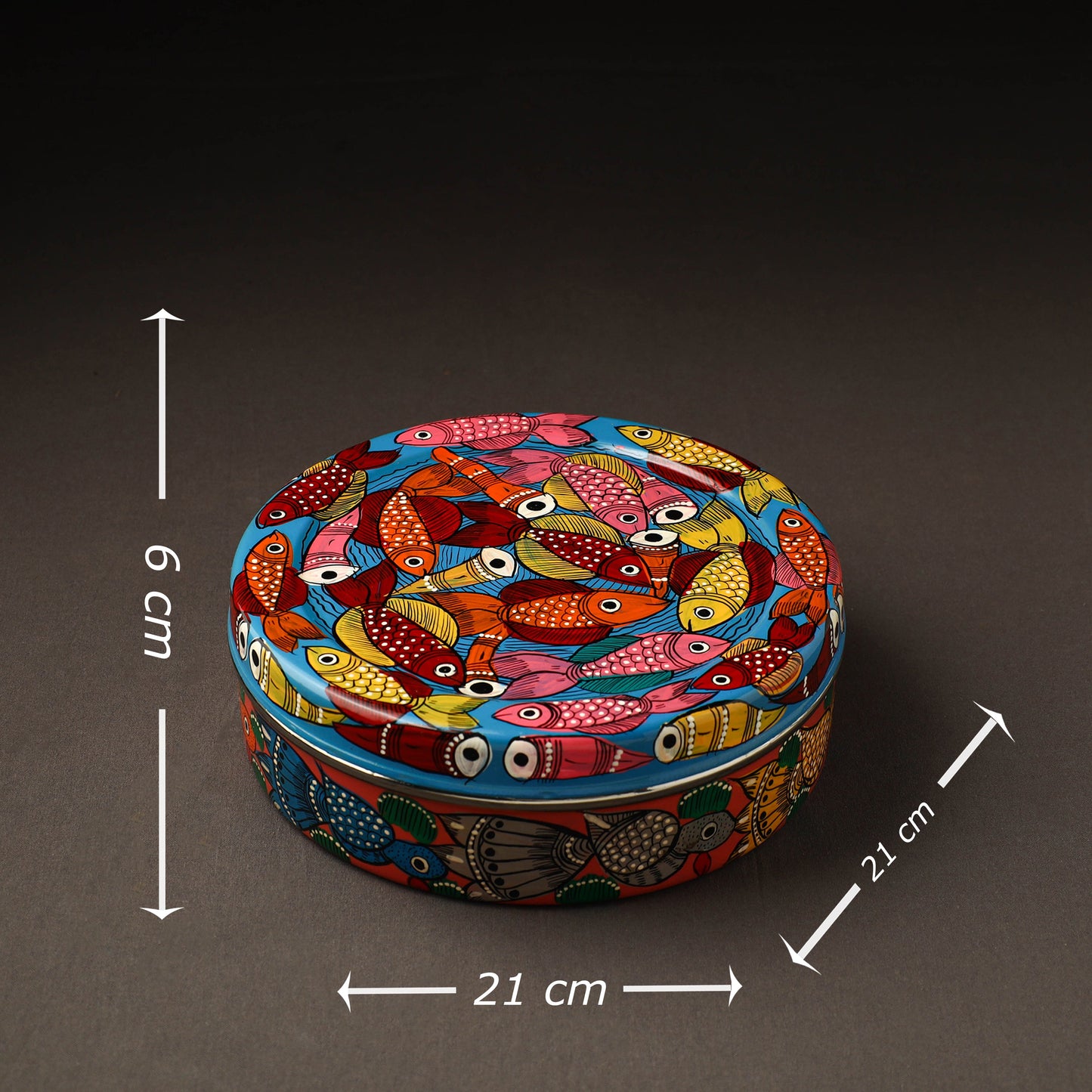Bengal Patua Handpainted Stainless Steel Casserole