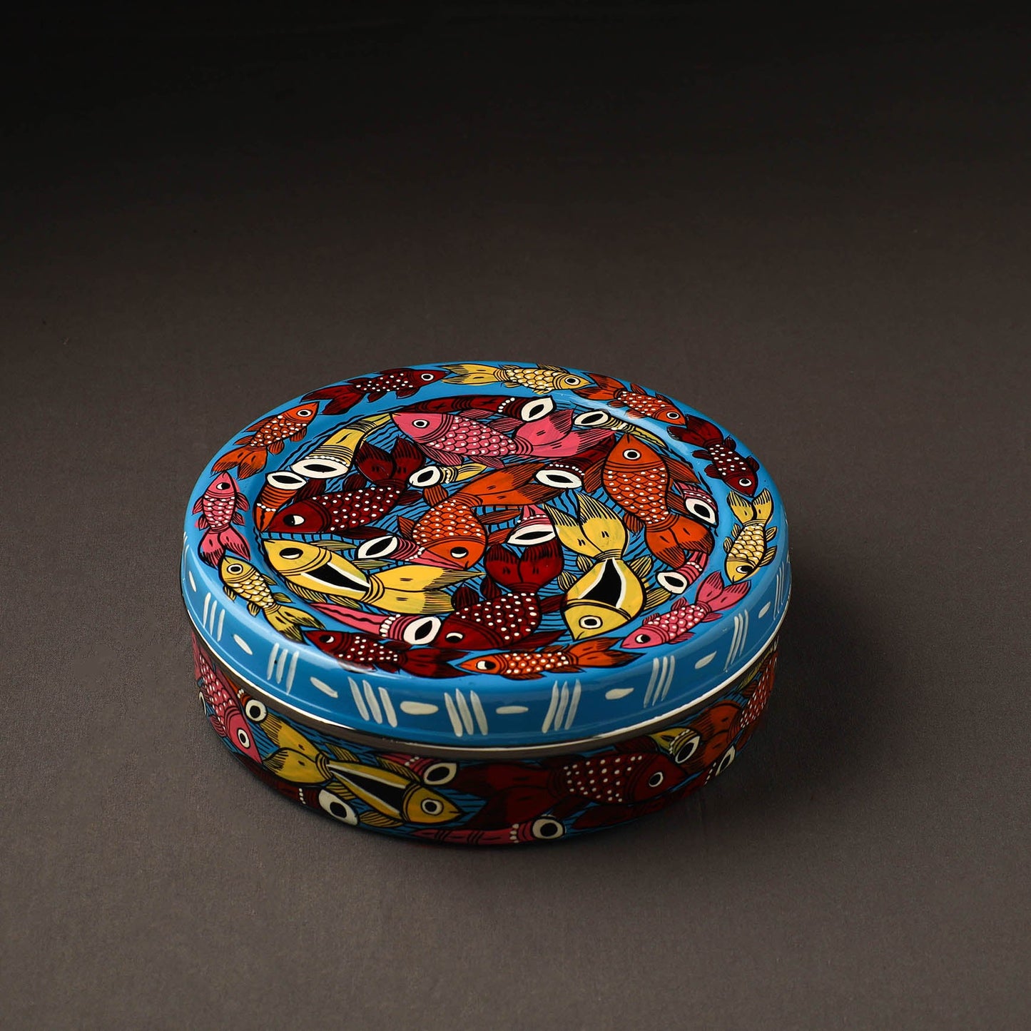 Bengal Patua Handpainted Stainless Steel Casserole