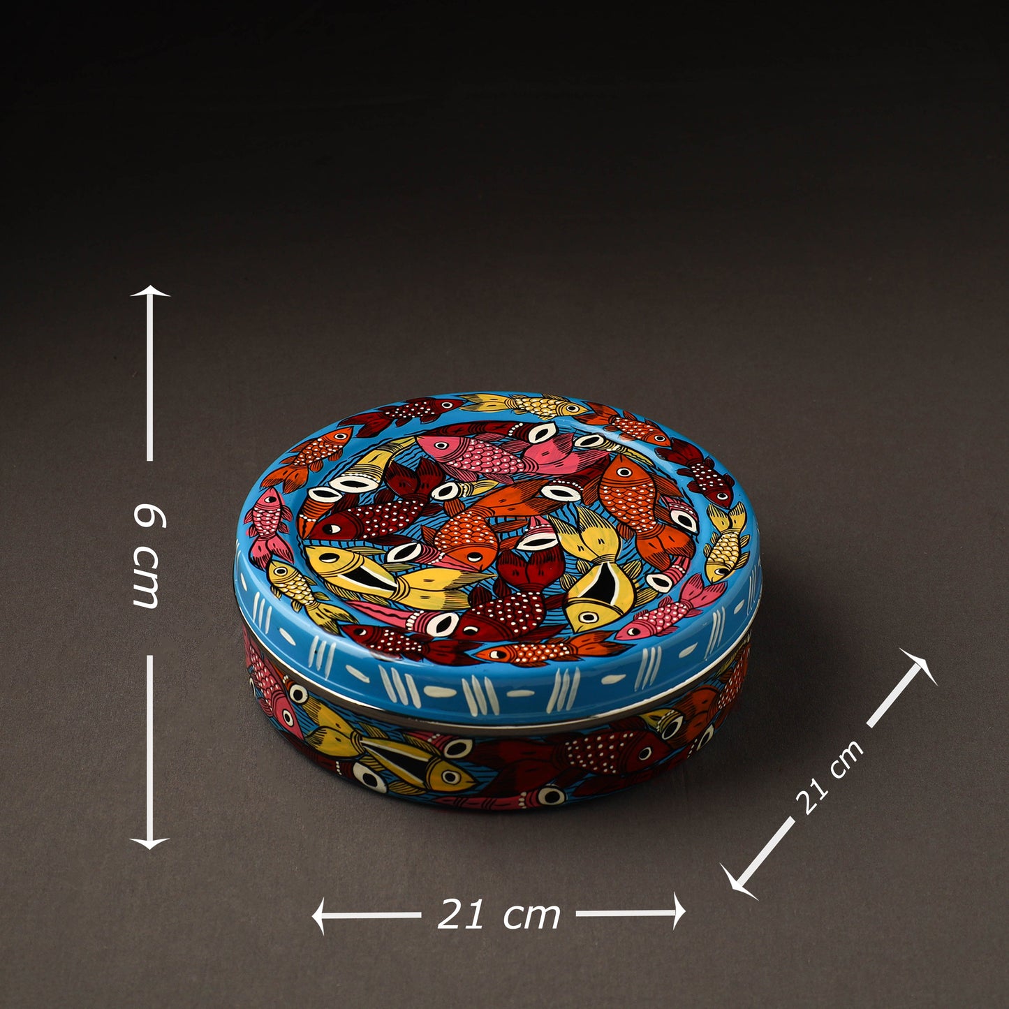 Bengal Patua Handpainted Stainless Steel Casserole