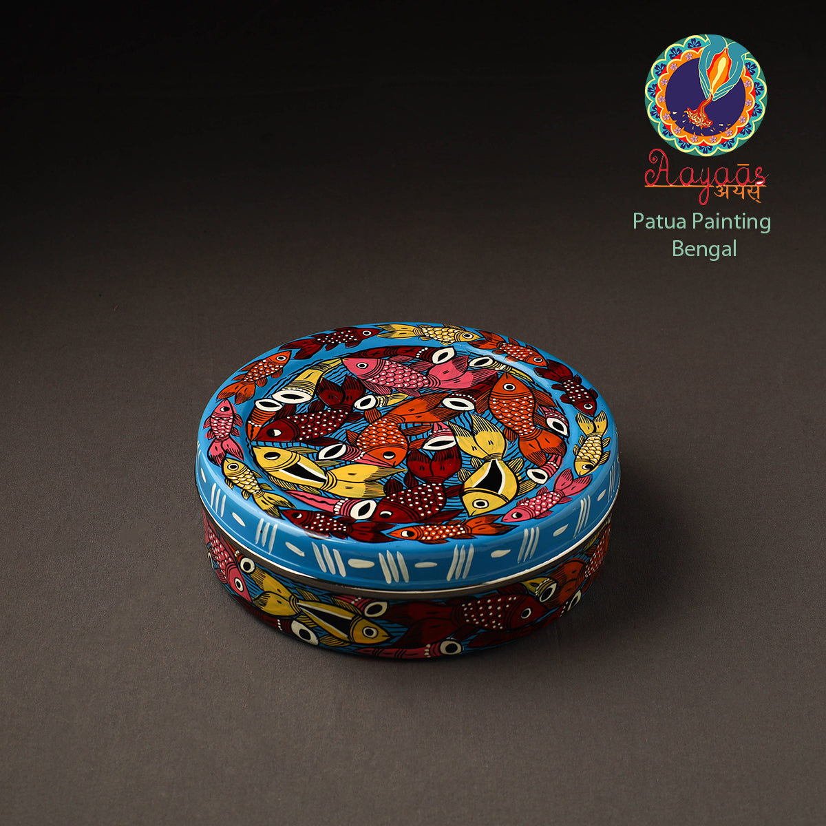 Bengal Patua Handpainted Stainless Steel Casserole