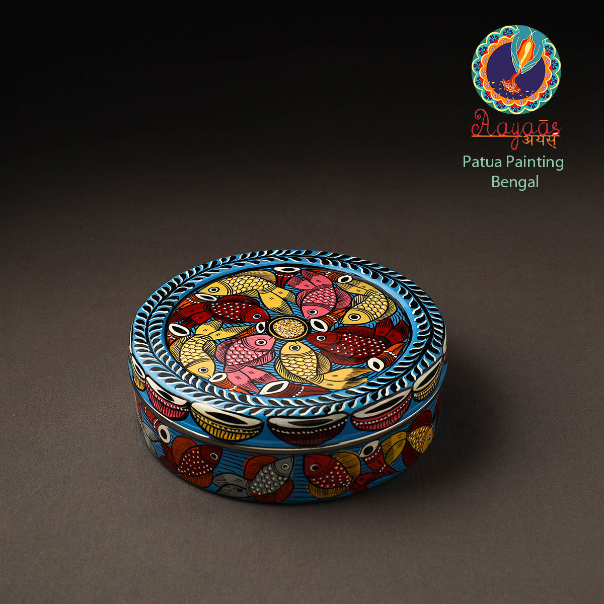 Bengal Patua Handpainted Stainless Steel Casserole