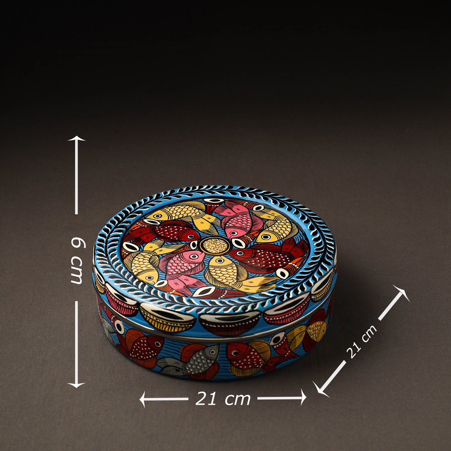 Bengal Patua Handpainted Stainless Steel Casserole