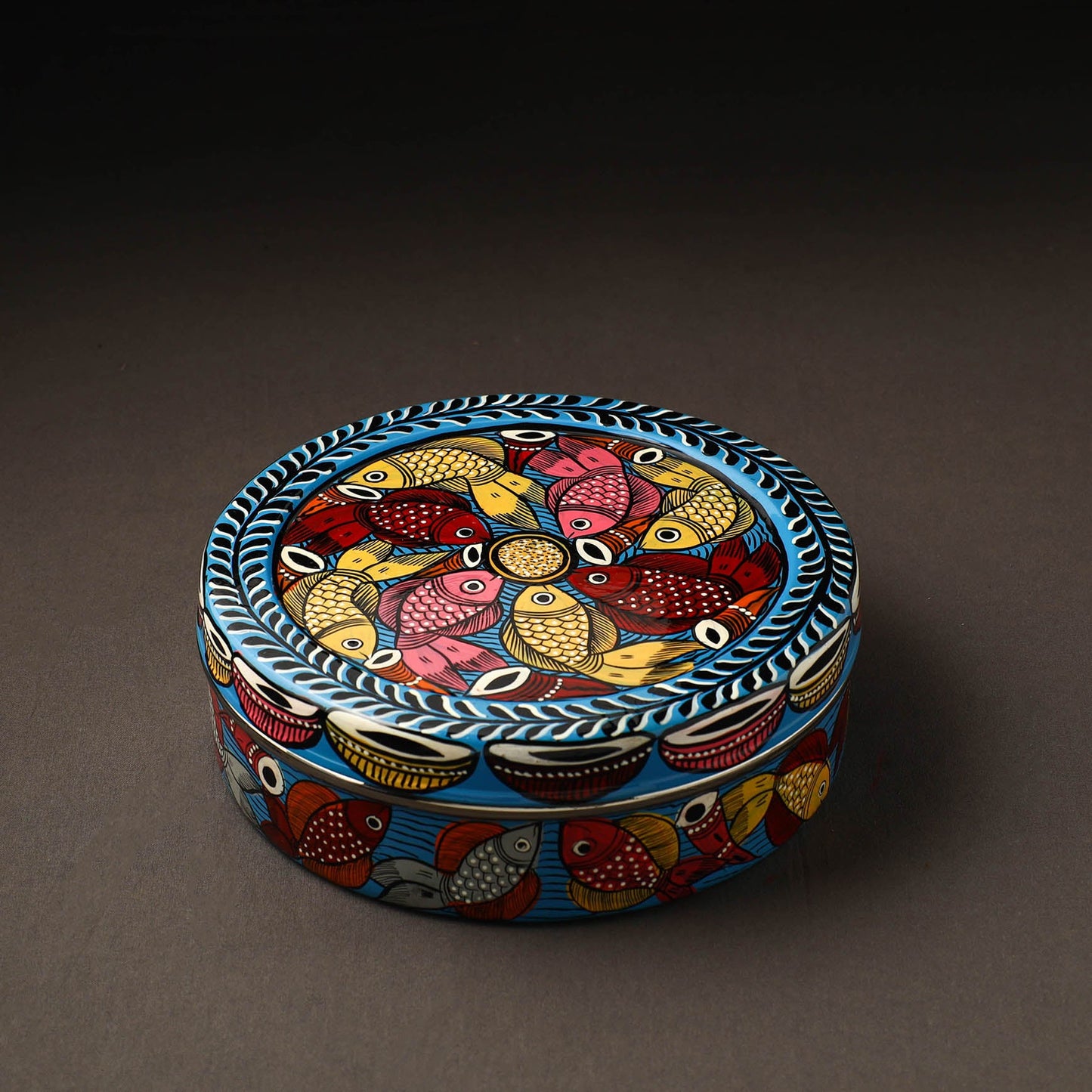 Bengal Patua Handpainted Stainless Steel Casserole