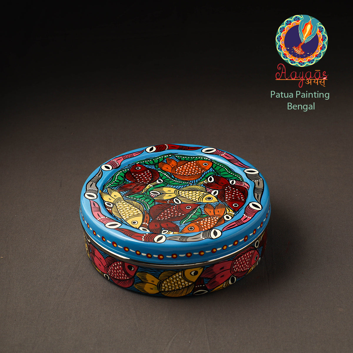 Bengal Patua Handpainted Stainless Steel Casserole