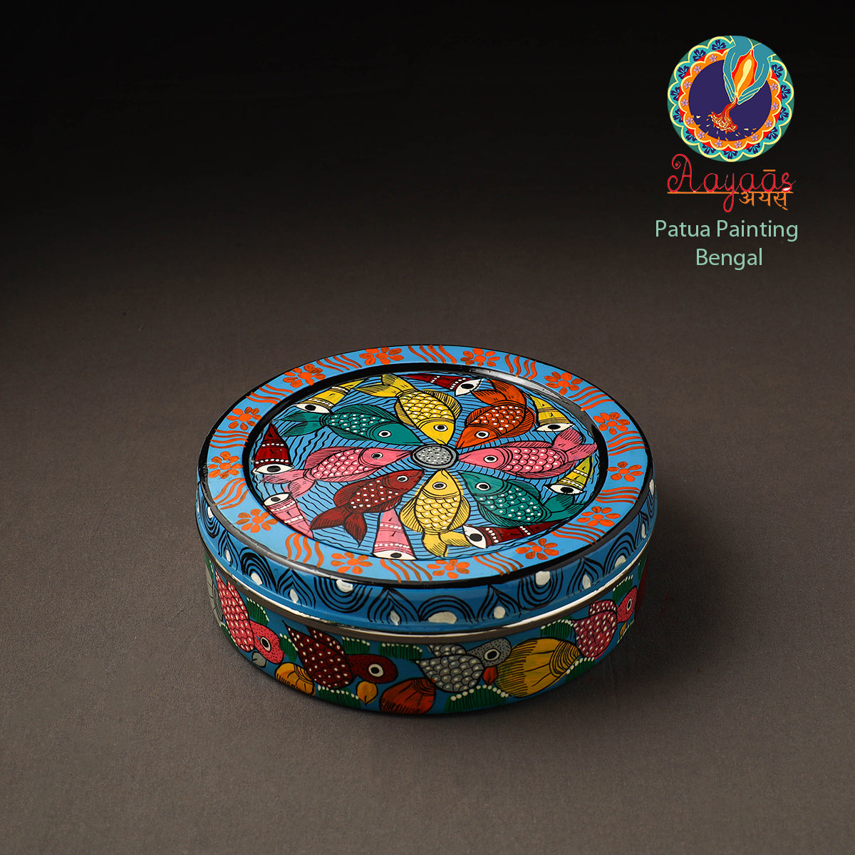 Bengal Patua Handpainted Stainless Steel Casserole