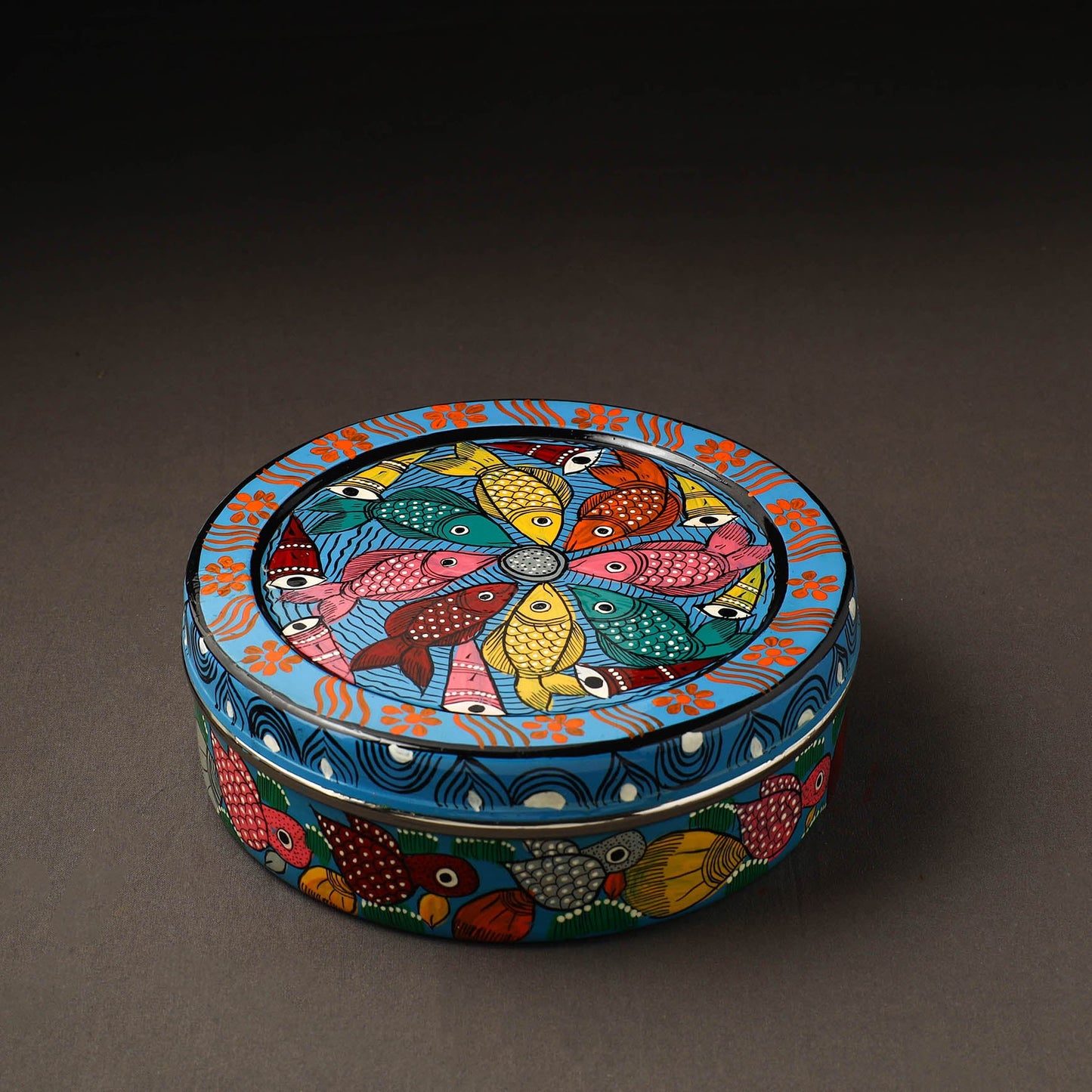 Bengal Patua Handpainted Stainless Steel Casserole