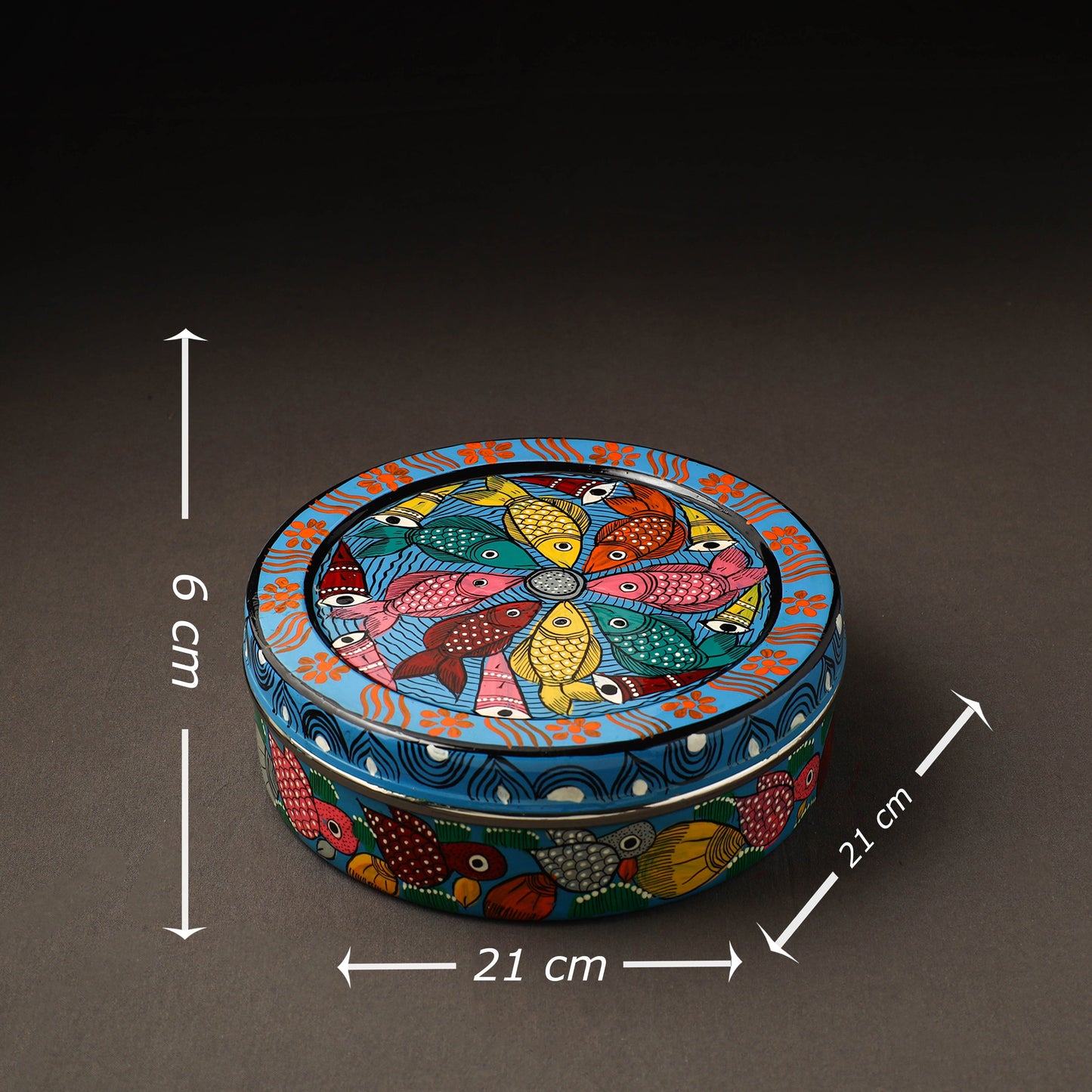 Bengal Patua Handpainted Stainless Steel Casserole