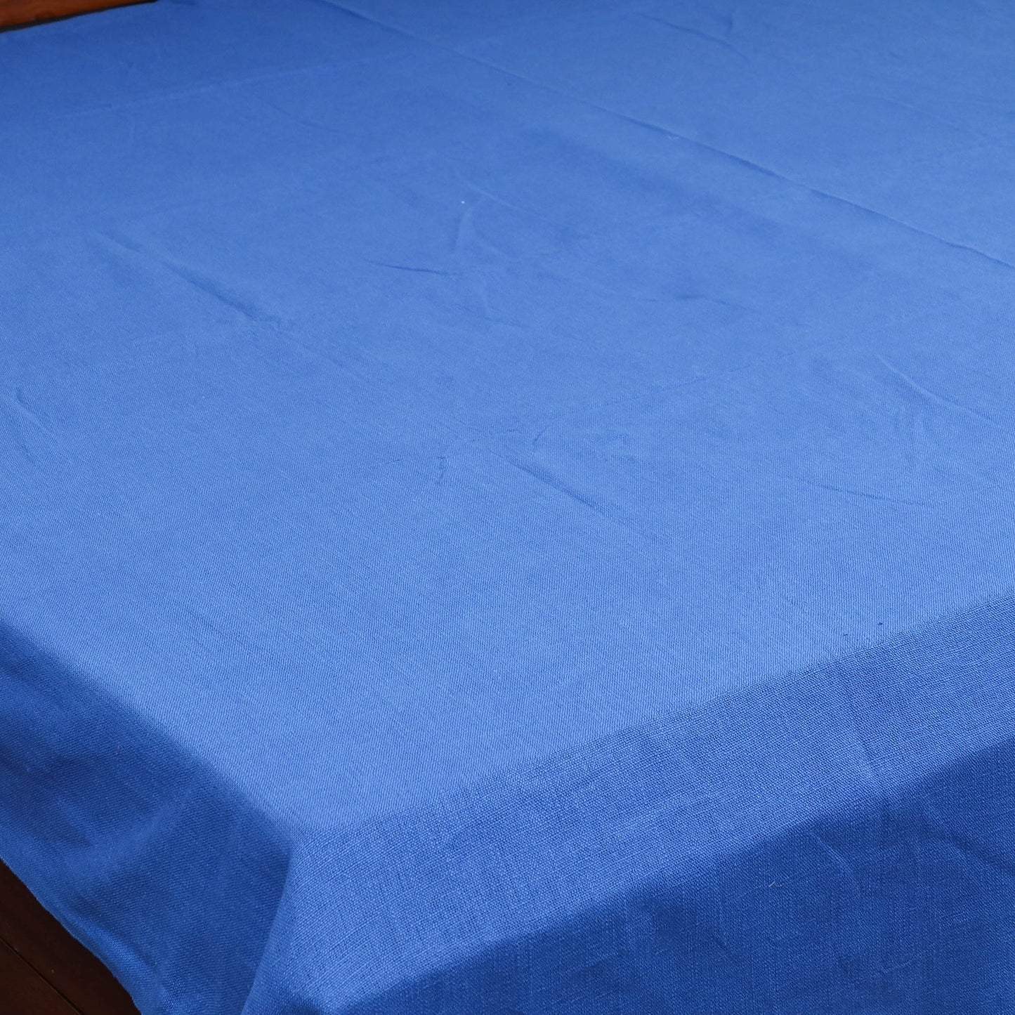 Bijnor pure handloom cotton double bed sheet (108 x 90 in)