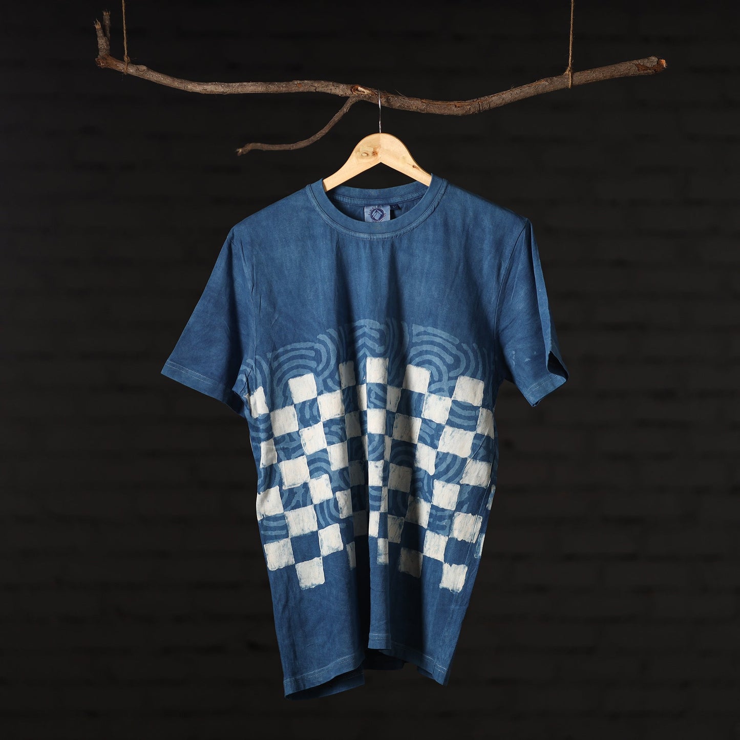 Bindaas Block Art Printed Cotton Round Neck T-shirt