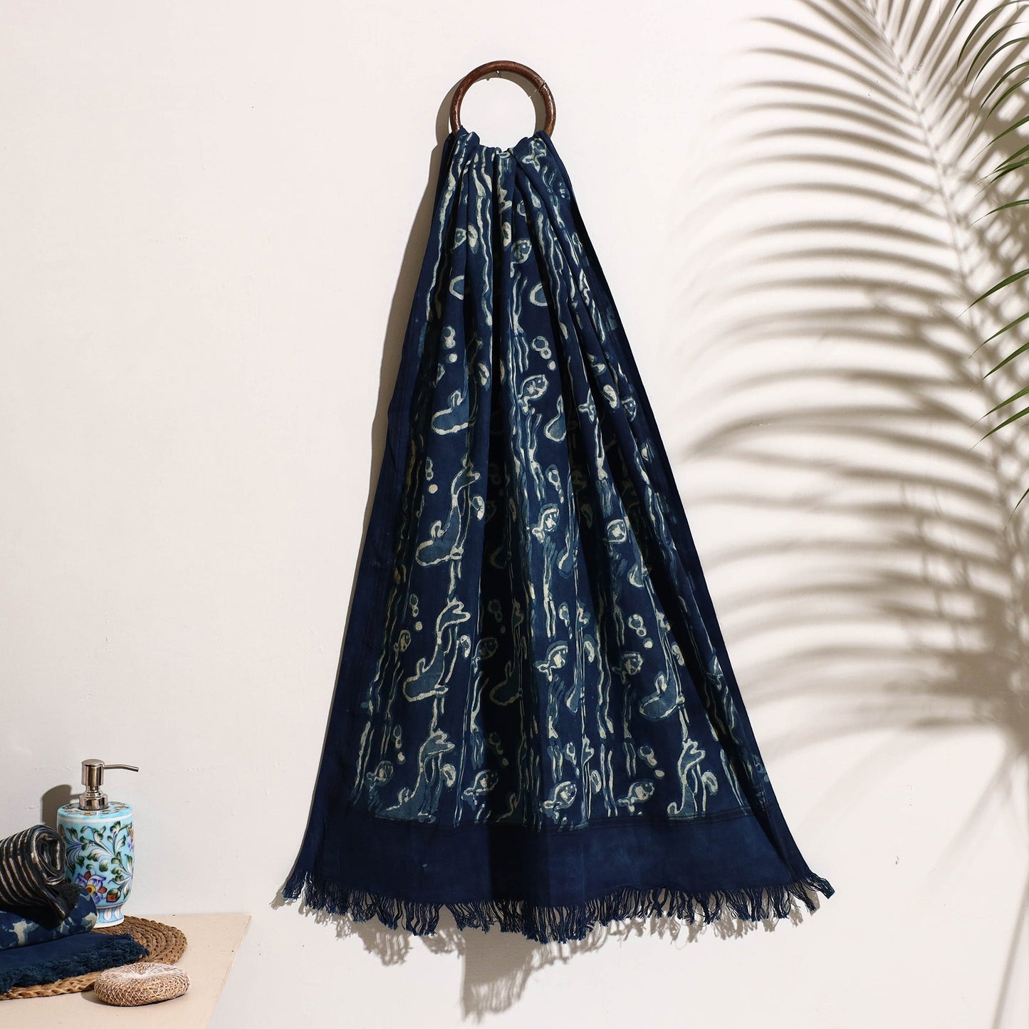 Block Printed Cotton Towel