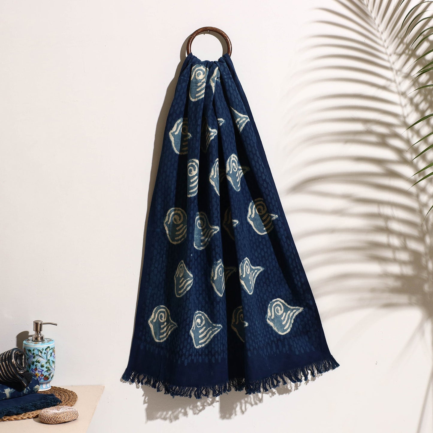 Block Printed Cotton Towel