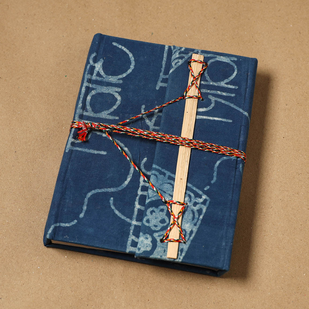 Bindaas fabric cover handmade paper notebook with thread