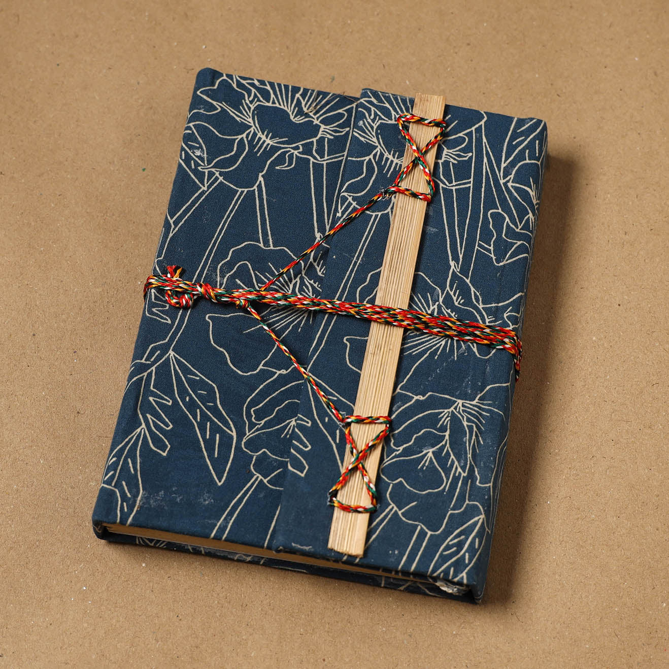 Bindaas fabric cover handmade paper notebook with thread