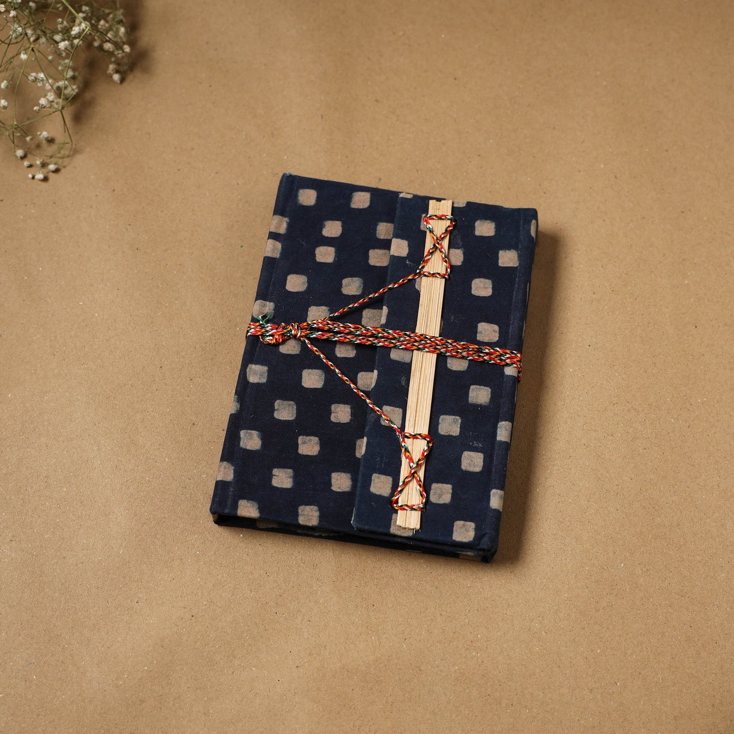 Bindaas fabric cover handmade paper notebook with thread