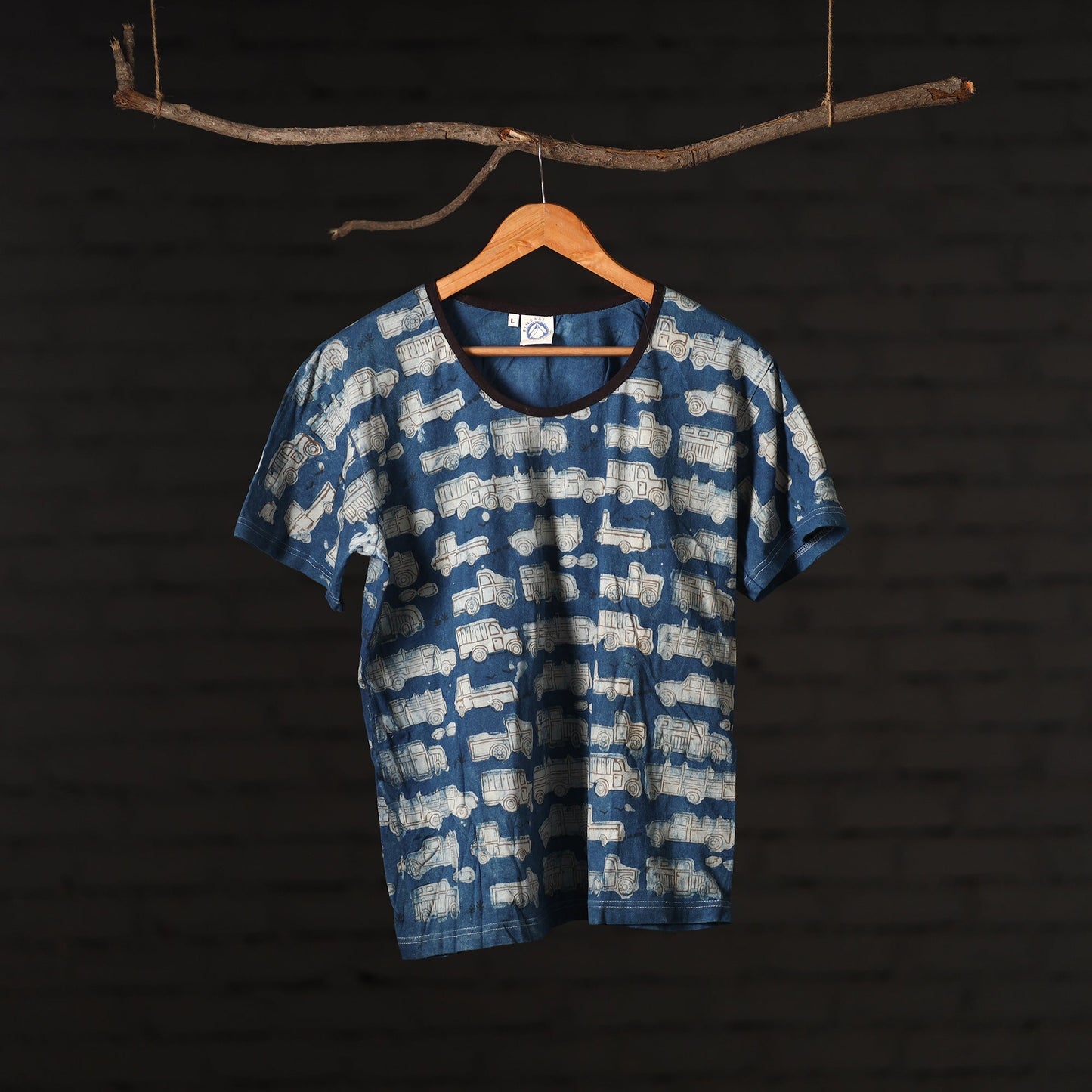 Block Art Prints Natural Dyed Cotton Unisex T-shirt