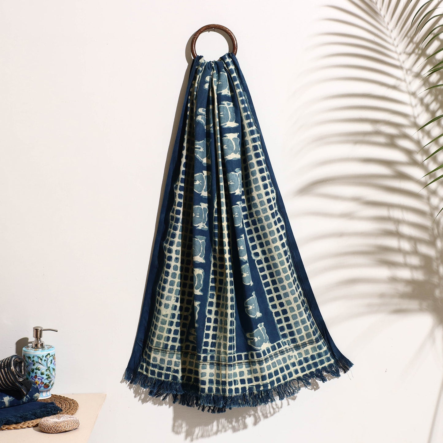 Block Printed Cotton Towel