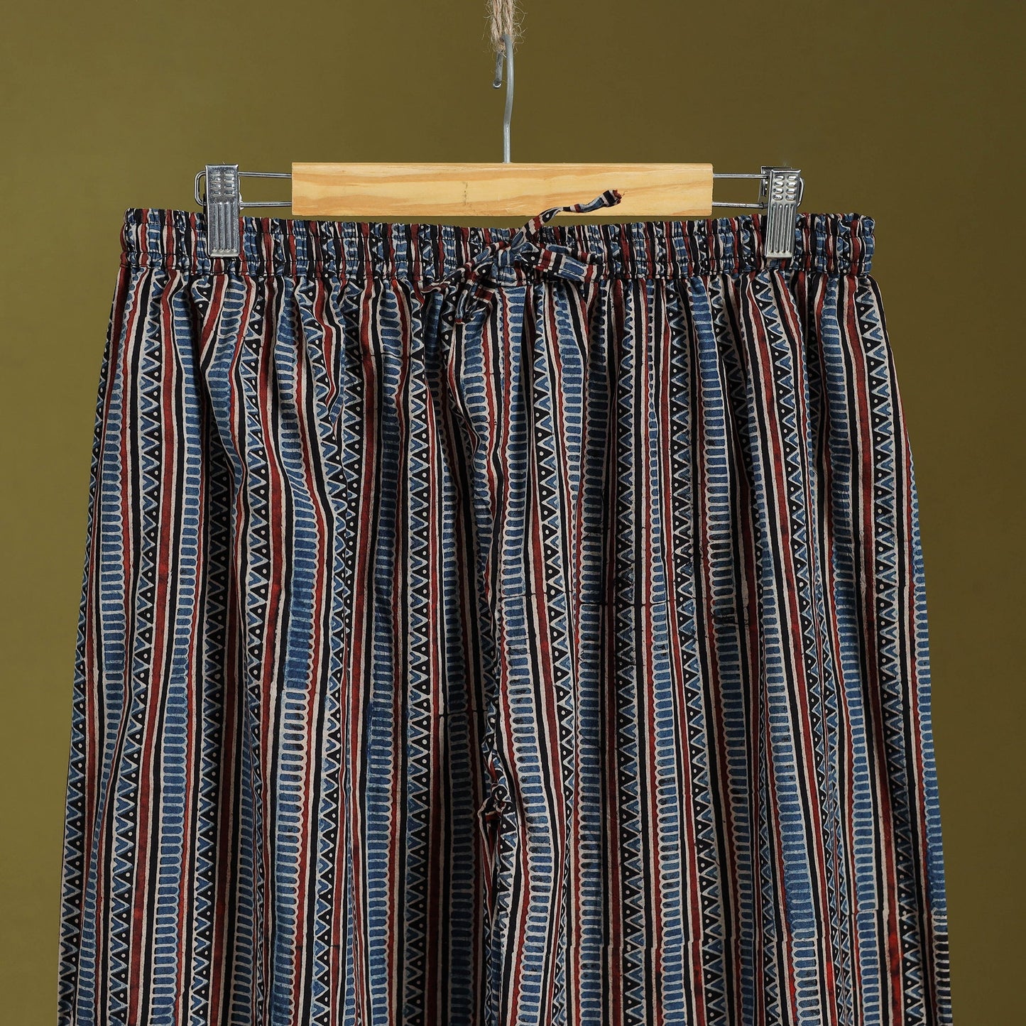 Blue - cotton natural dyed afghani salwar 15 - handcrafted