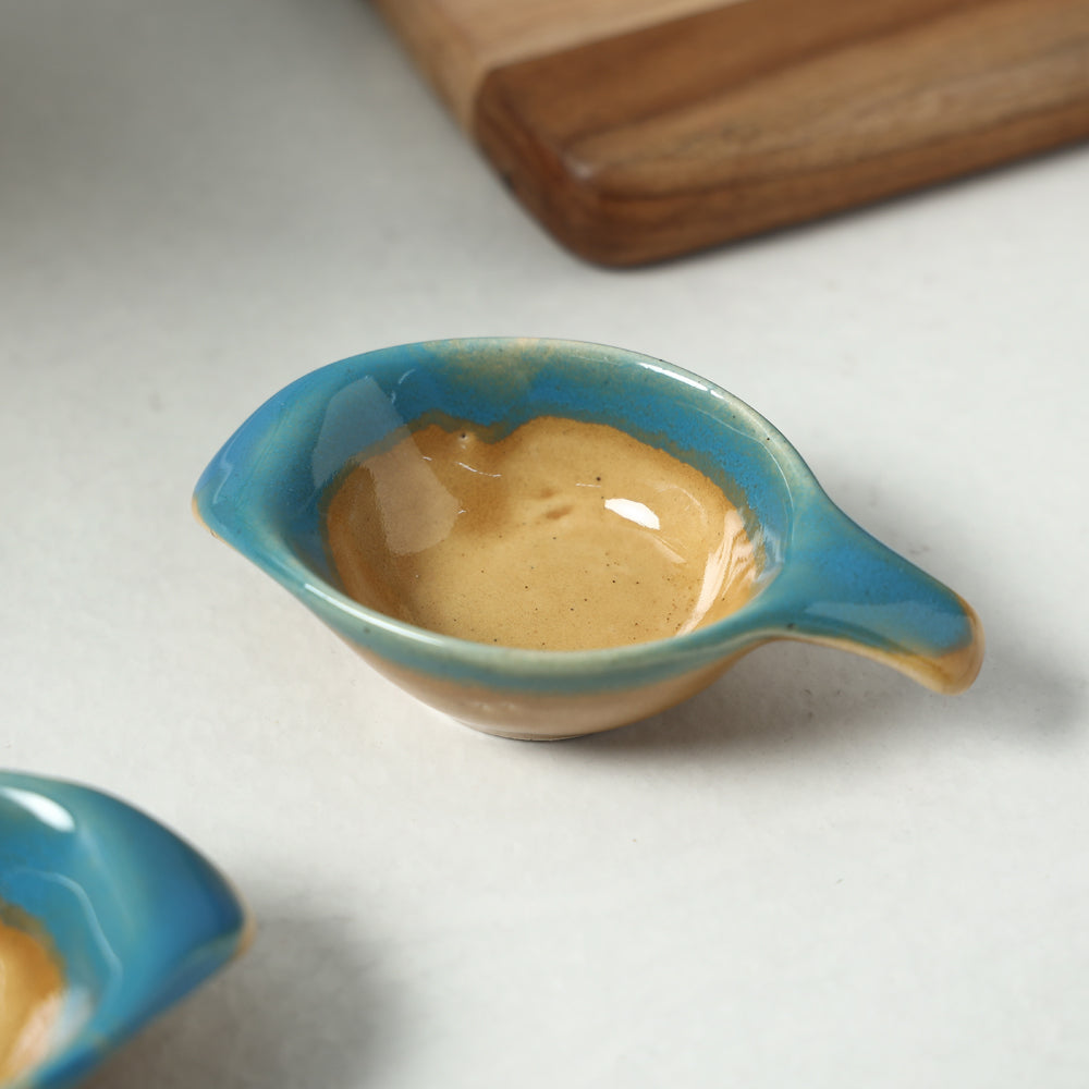 Blue Ceramic Dip Bowls