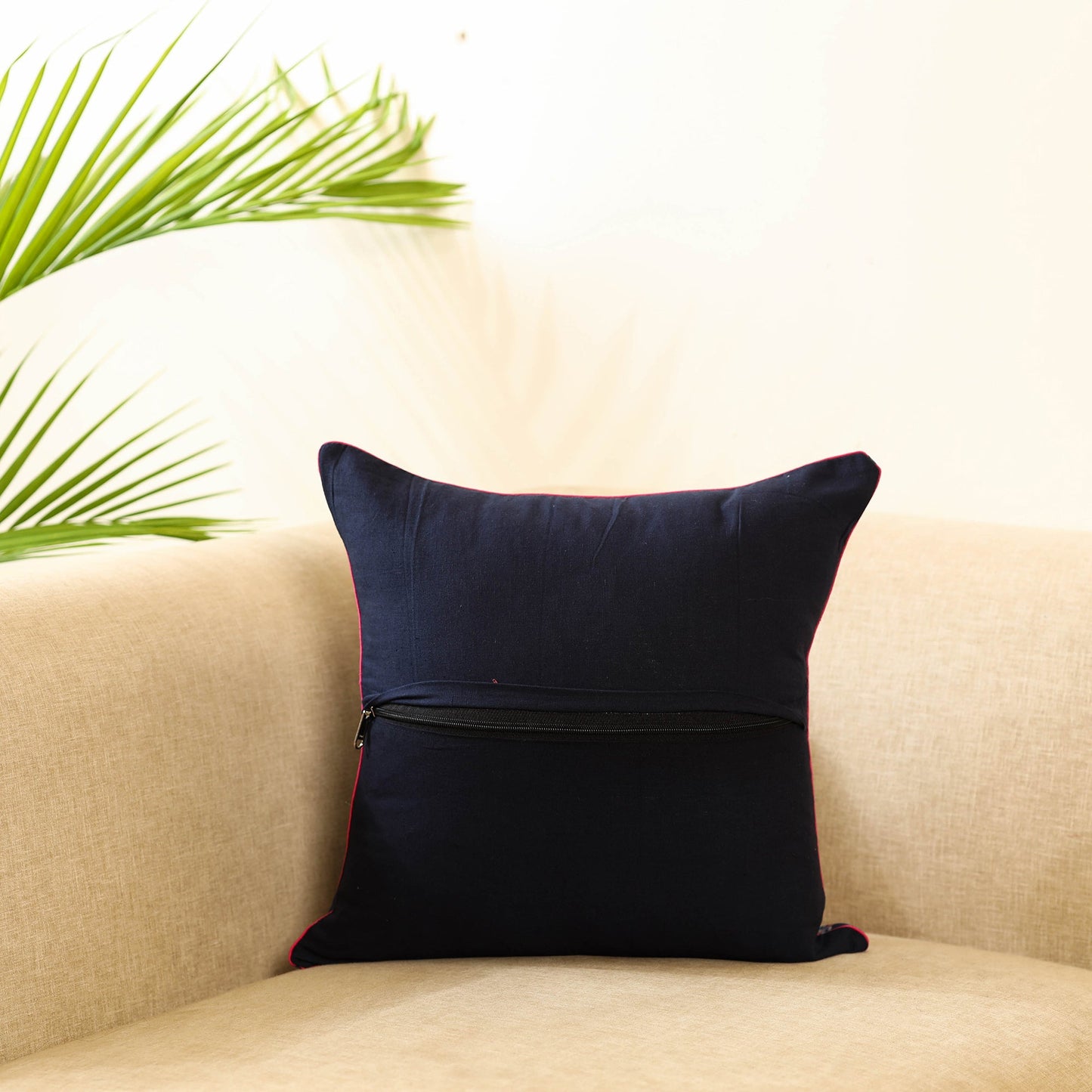 Blue Block Print Cotton Indigo bagru Cushion Cover