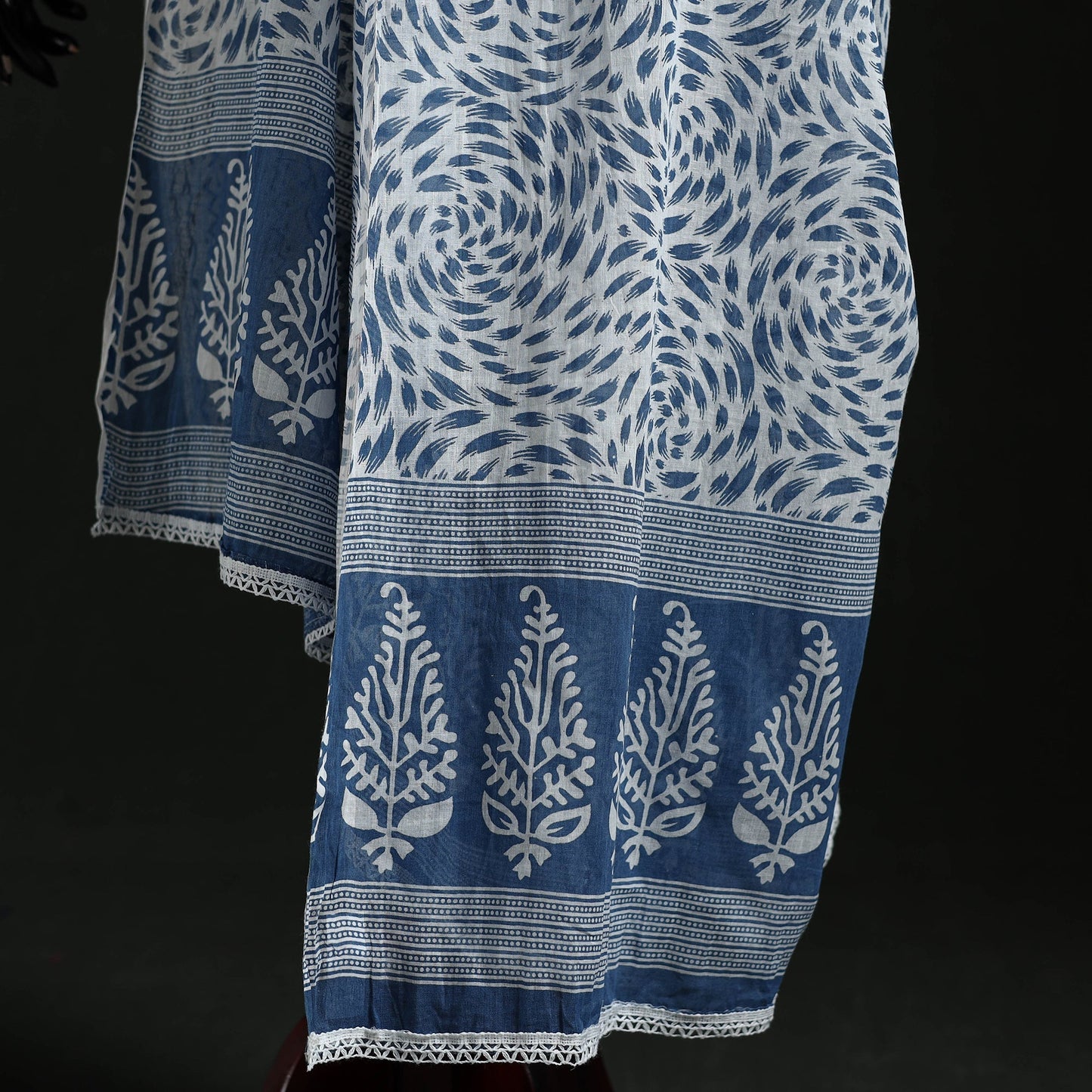 Cotton jaipur printed dupatta 34 - handcrafted
