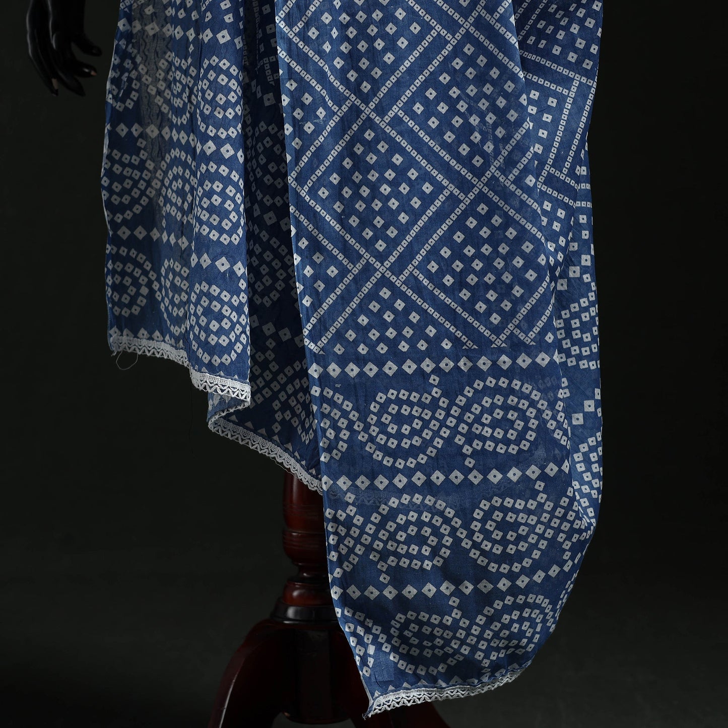 Cotton jaipur printed dupatta 42 - handcrafted
