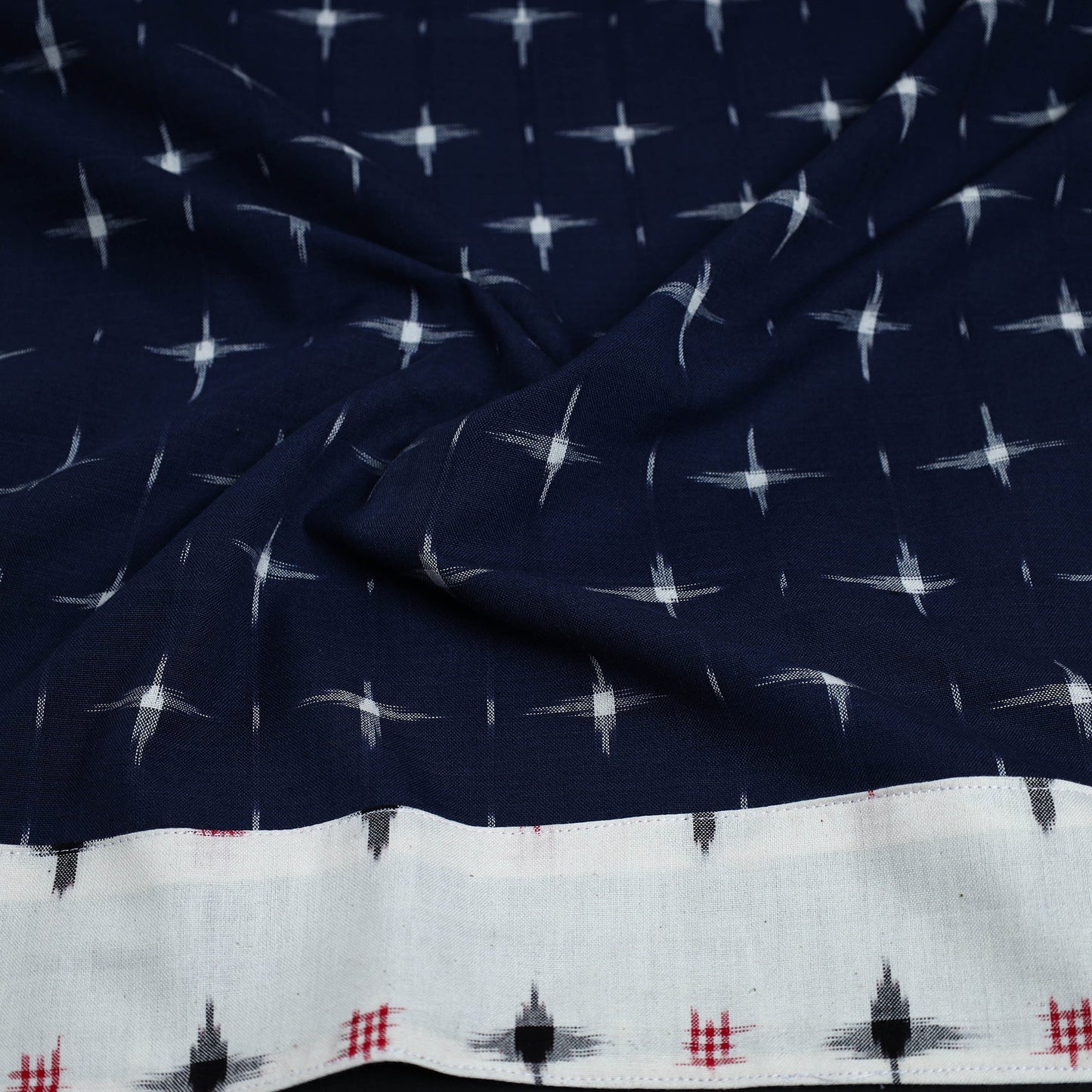 Buy Blue Cotton Pochampally Ikat Blouse Piece