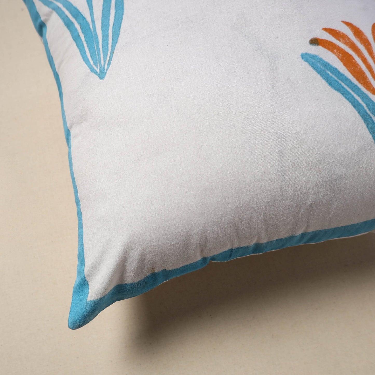 Cotton sanganeri cushion cover (16 x 16 in) 117