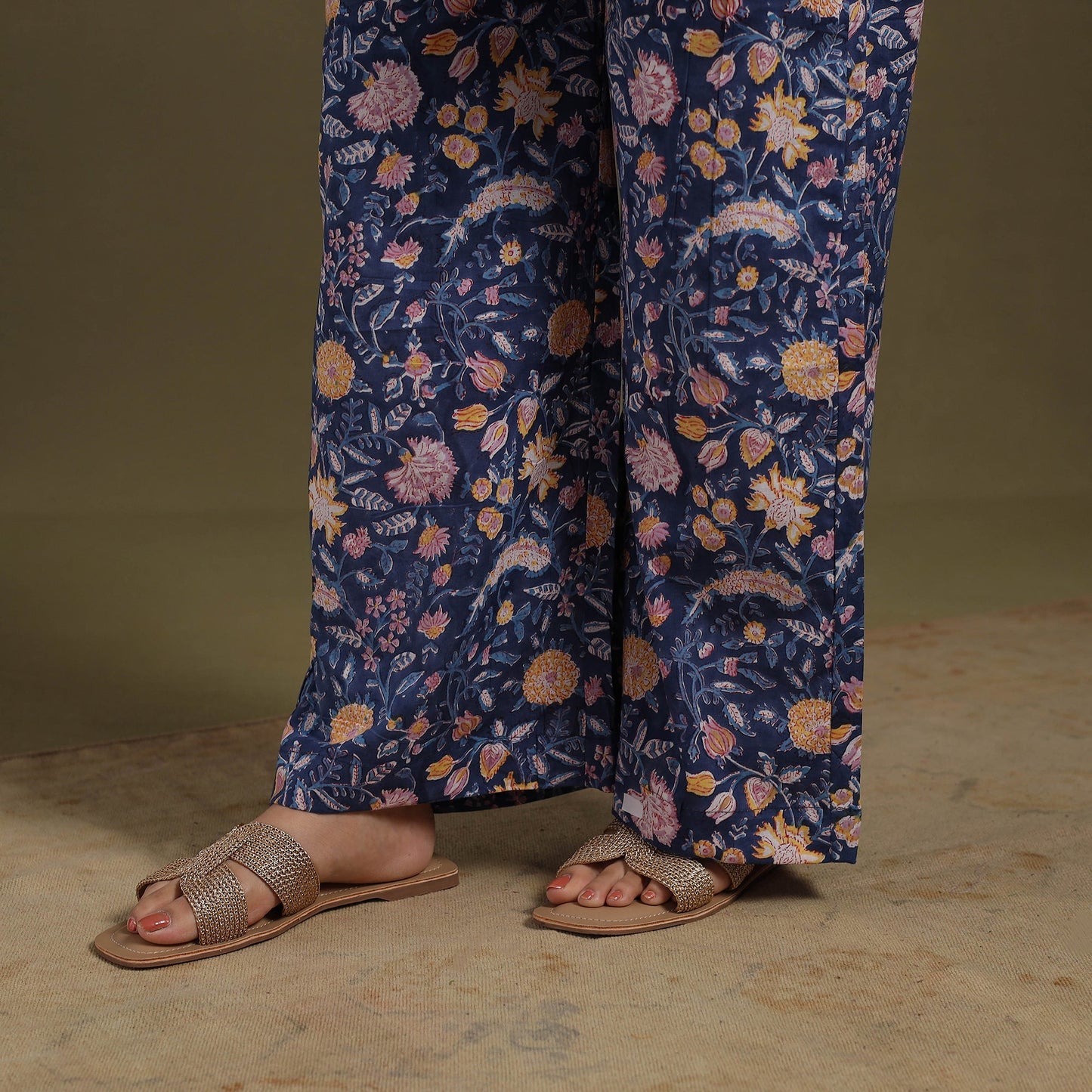 Blue Cotton Sanganeri Block Print Co-Ord Set