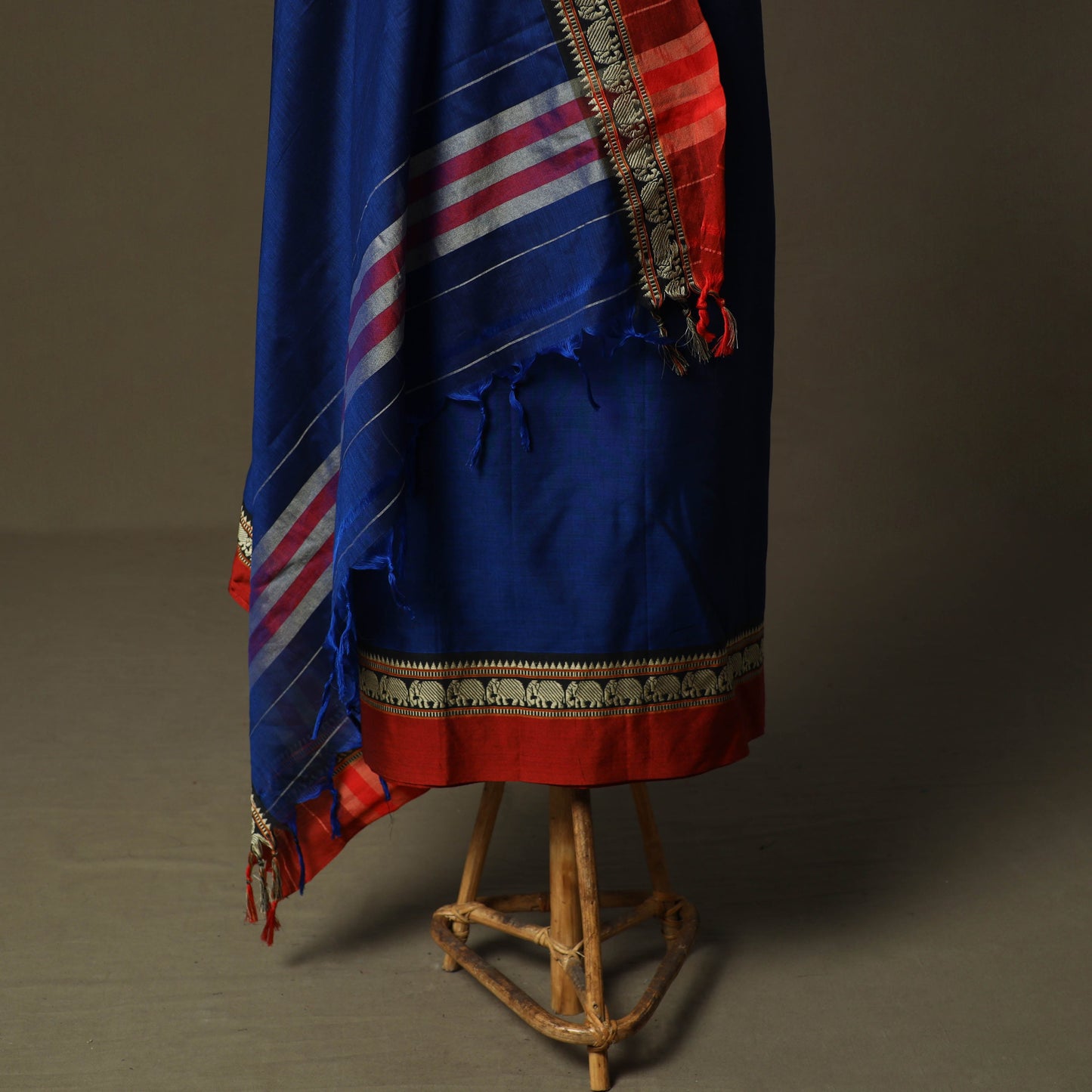 Dharwad cotton 3pc unstitched dress material with border 05