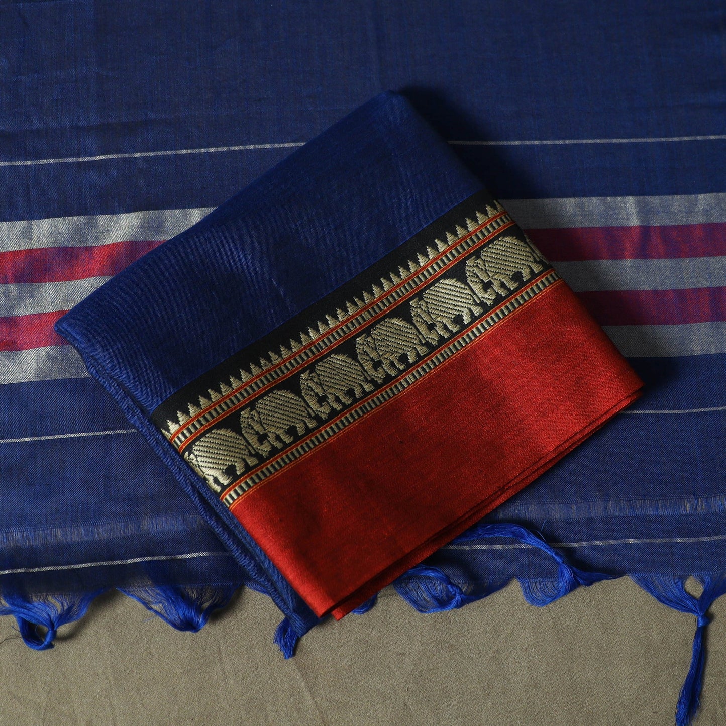Dharwad cotton 3pc unstitched dress material with border 05