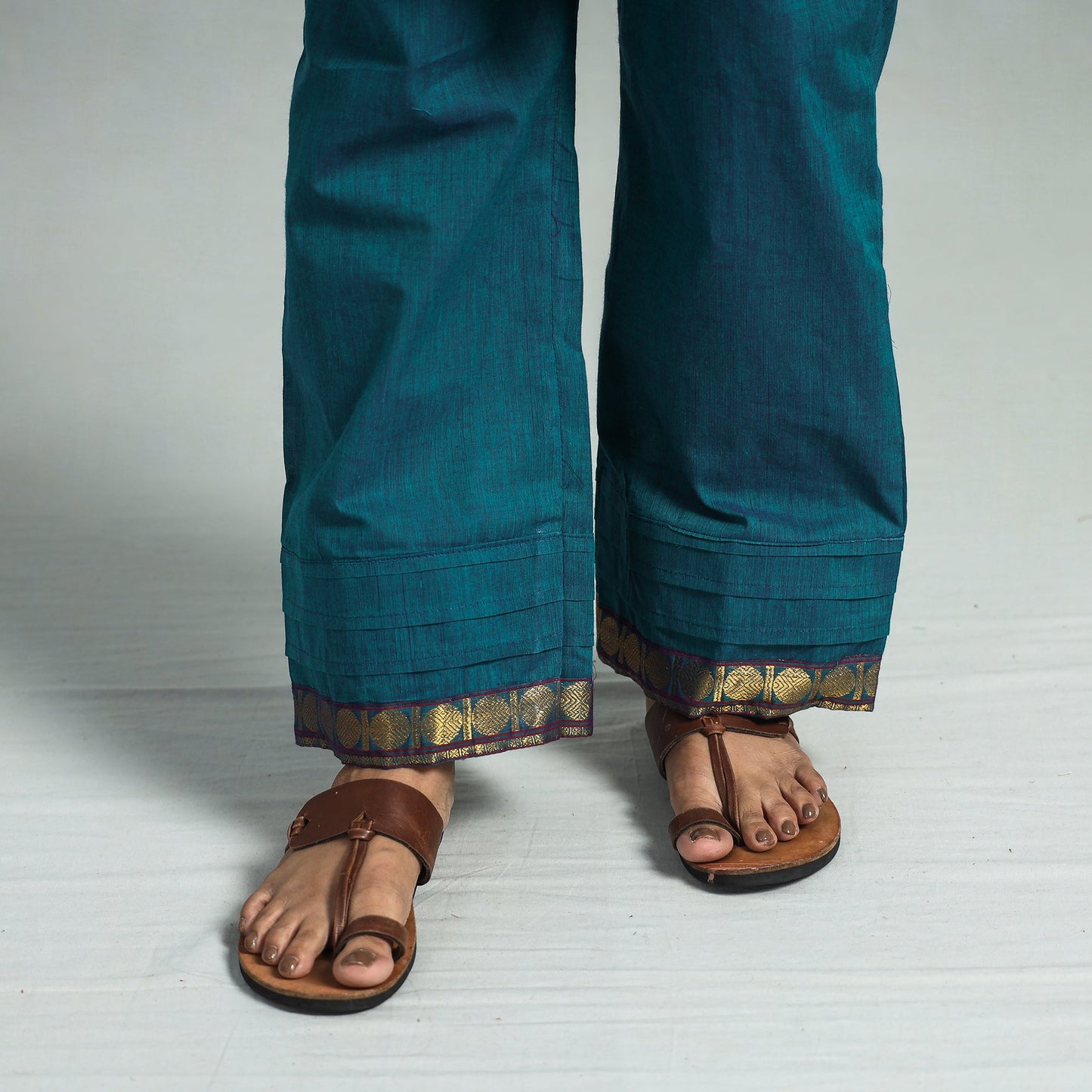 Blue - dharwad cotton kurta with palazzo & dupatta set