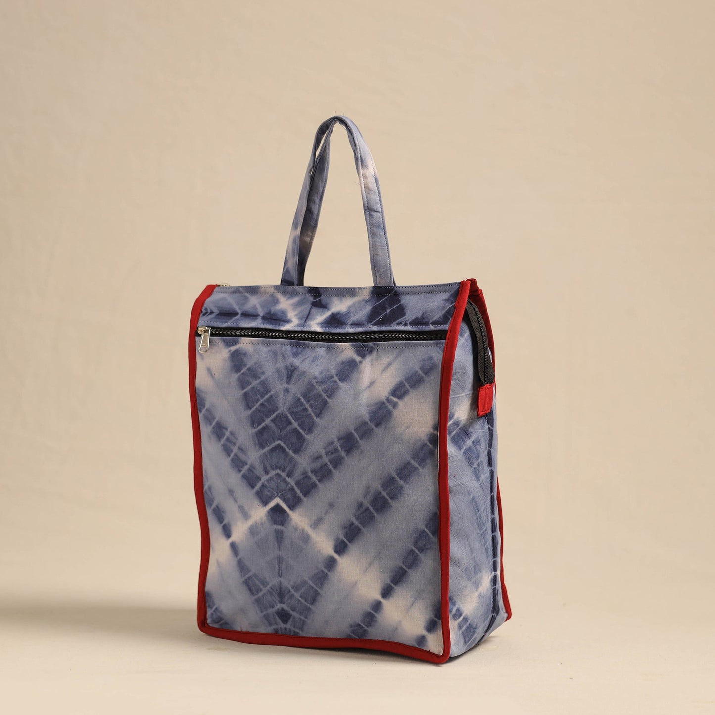 Blue Eco-Friendly Handmade Cotton Handbag for Women