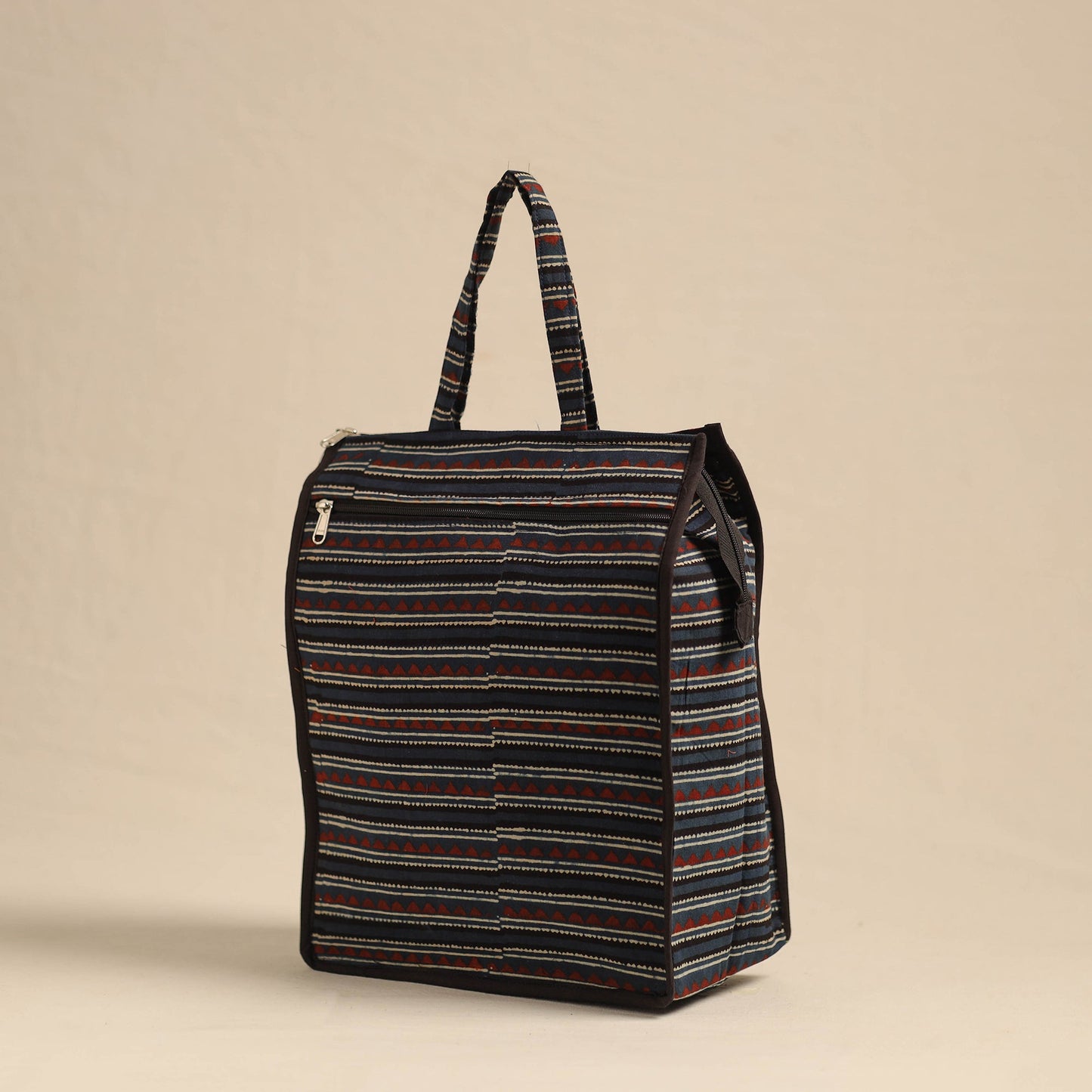 Blue Eco-Friendly Handmade Cotton Handbag for Women