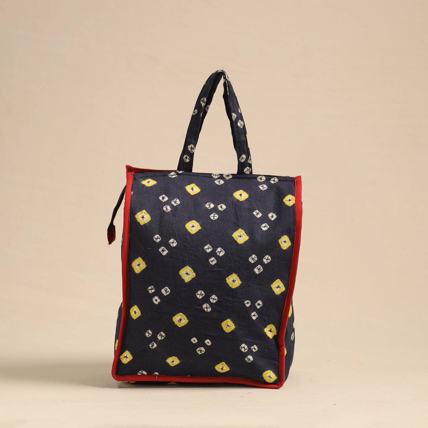 Blue Eco-Friendly Handmade Cotton Handbag for Women