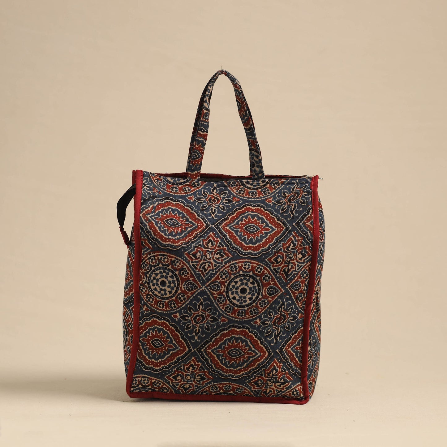 Blue Eco-Friendly Handmade Cotton Handbag for Women